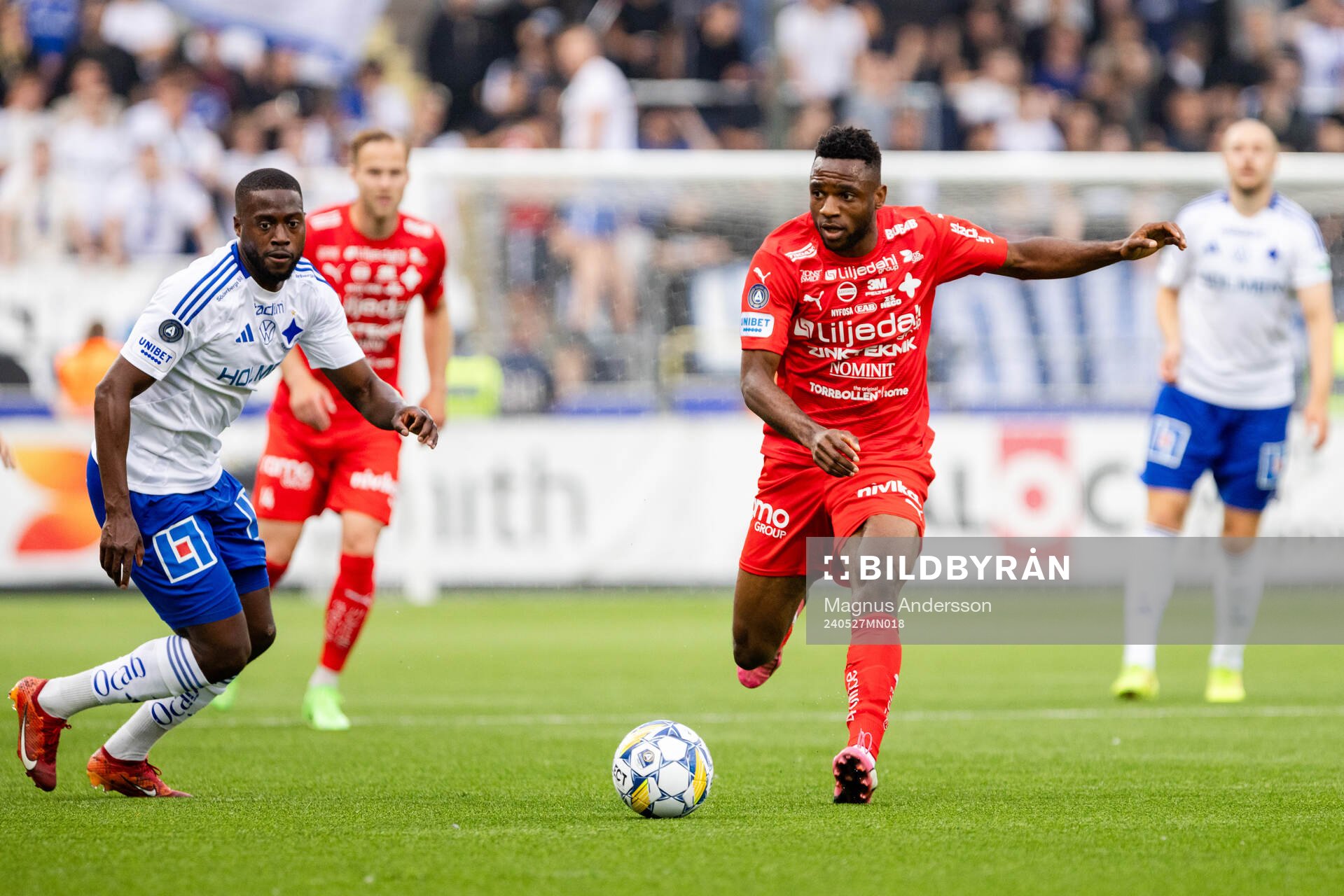 IFK Norrköpings Isak Ssewankambo och Värnamos Johnbosco