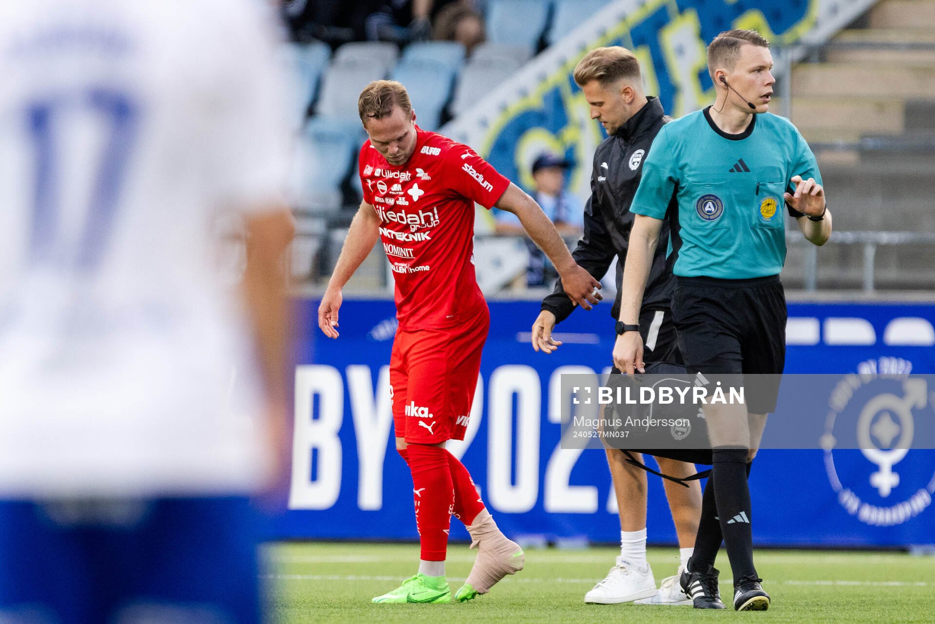 Värnamos Gustav Engvall har ont