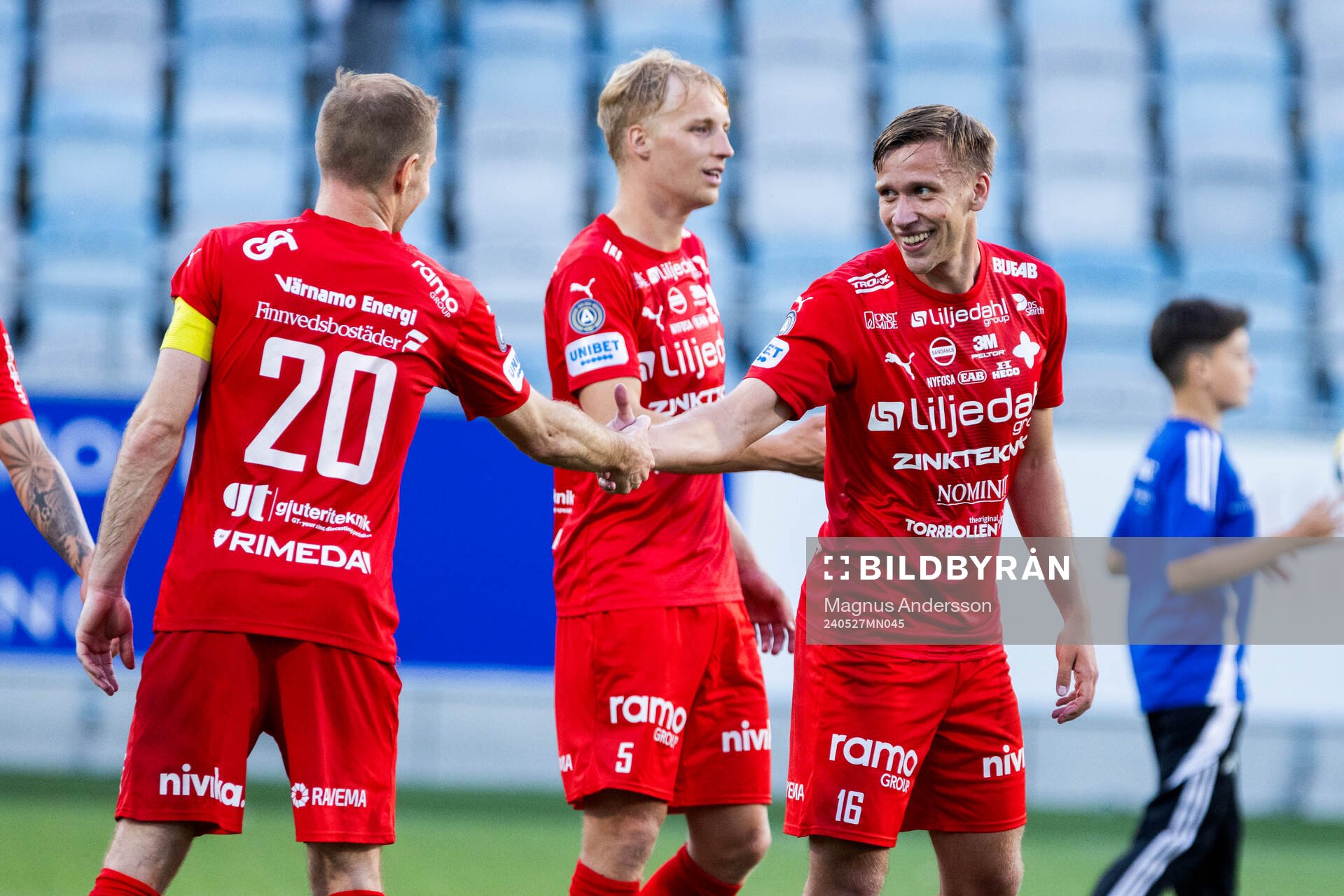 Värnamos Freddy Winsth, Victor Larsson och Albin