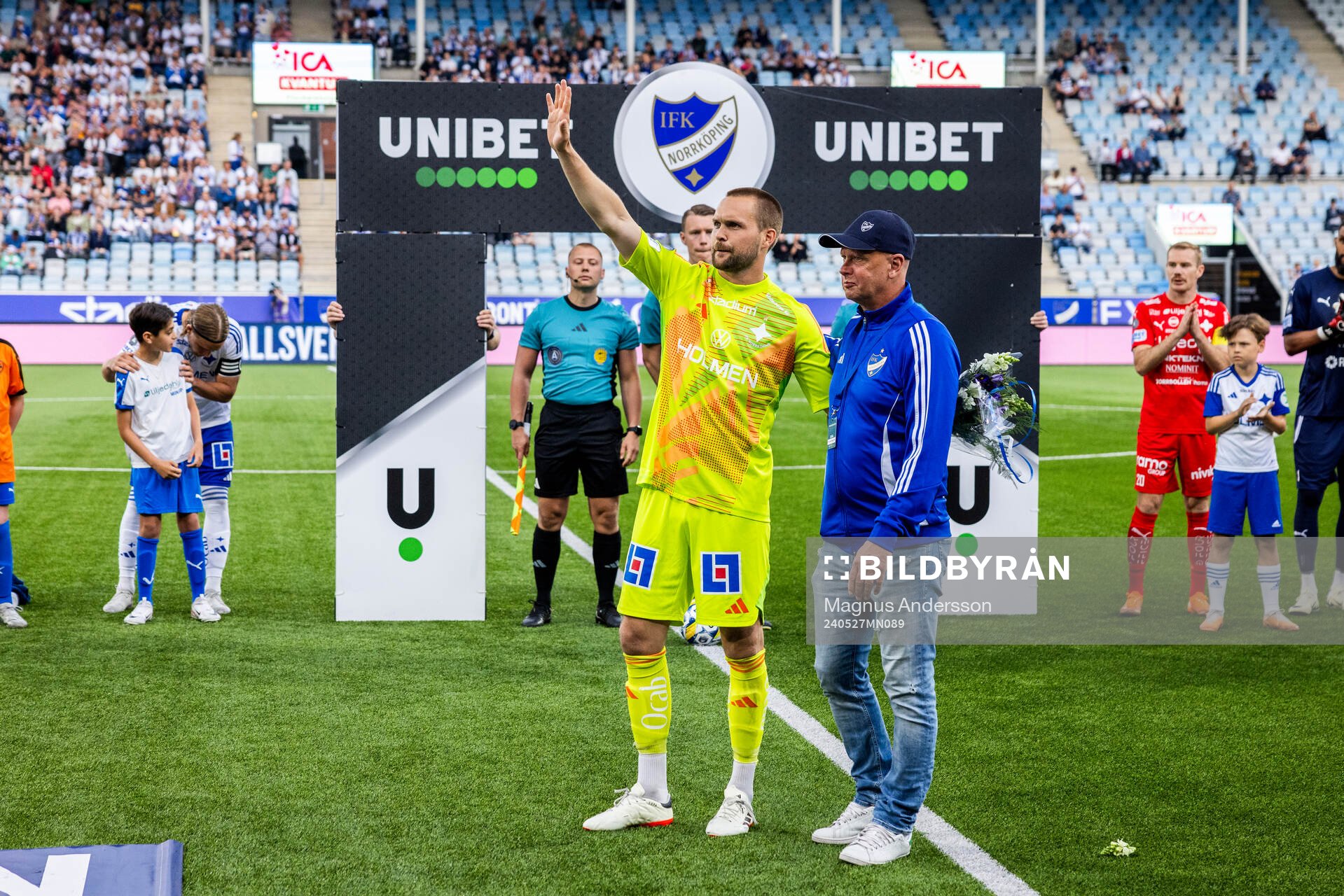 IFK Norrköpings målvakt Oscar Jansson uppmärksammas