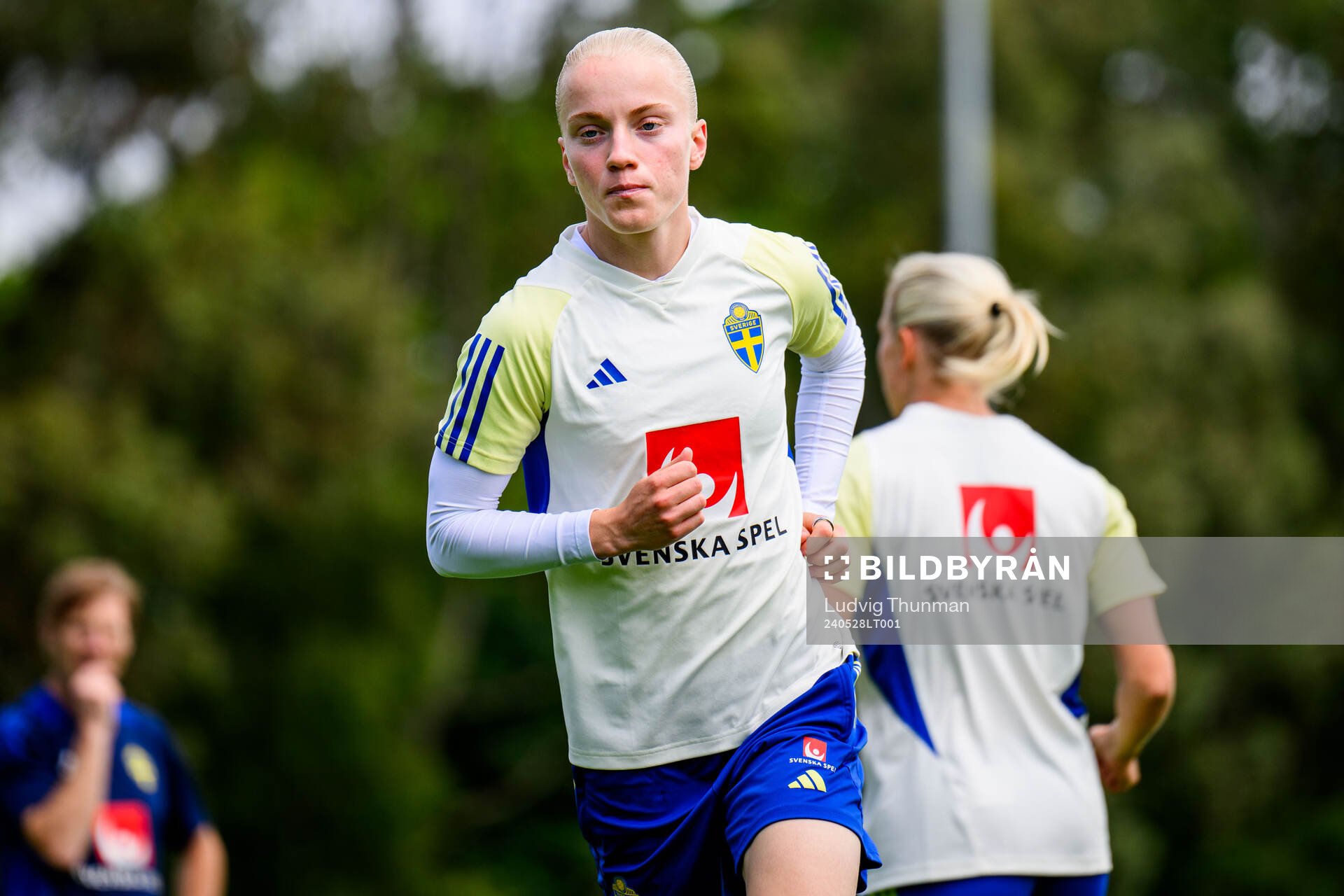 Anna Sandberg of Sweden at a training session