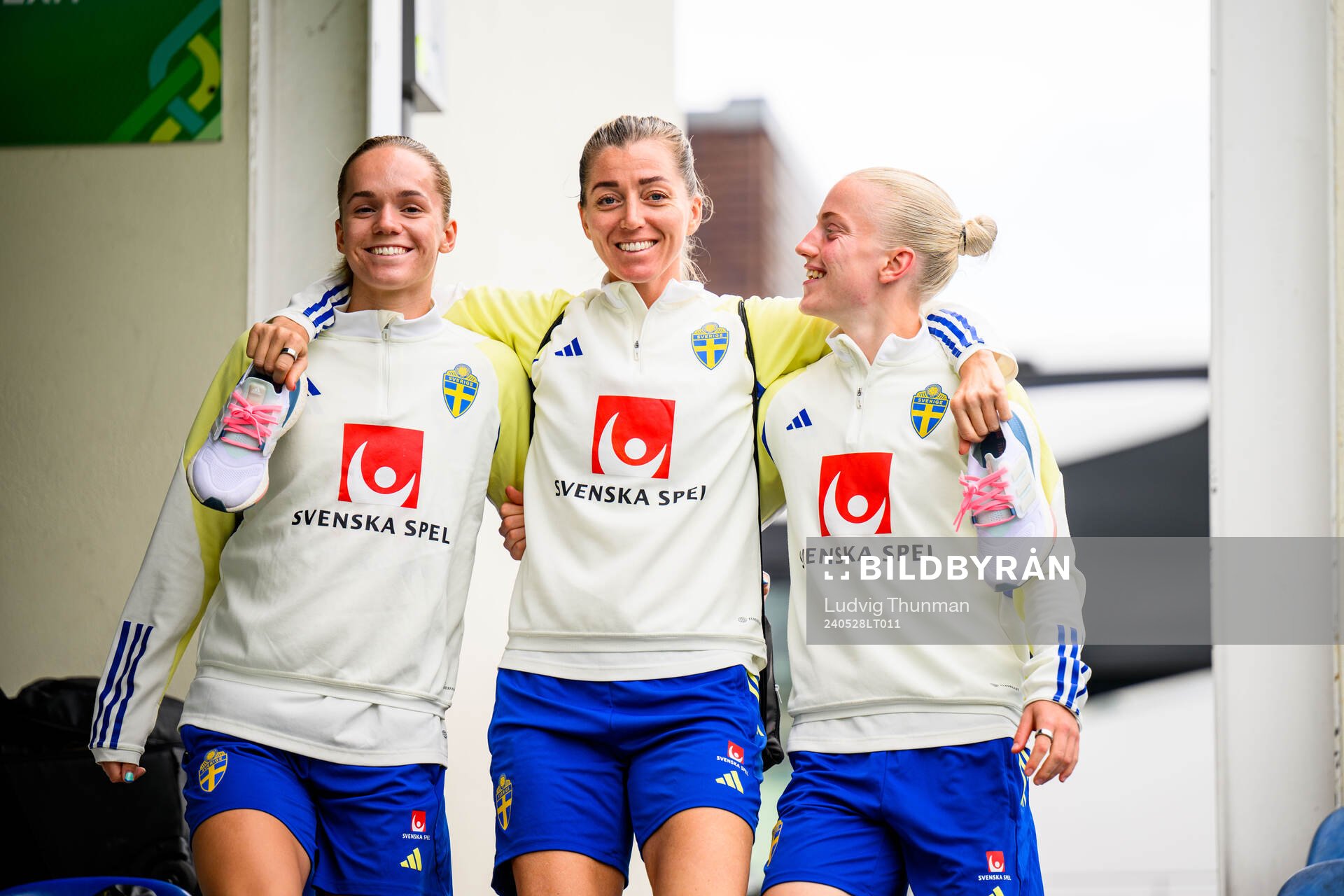 Hanna Lundkvist, Linda Sembrant and Anna Sandberg of Sweden