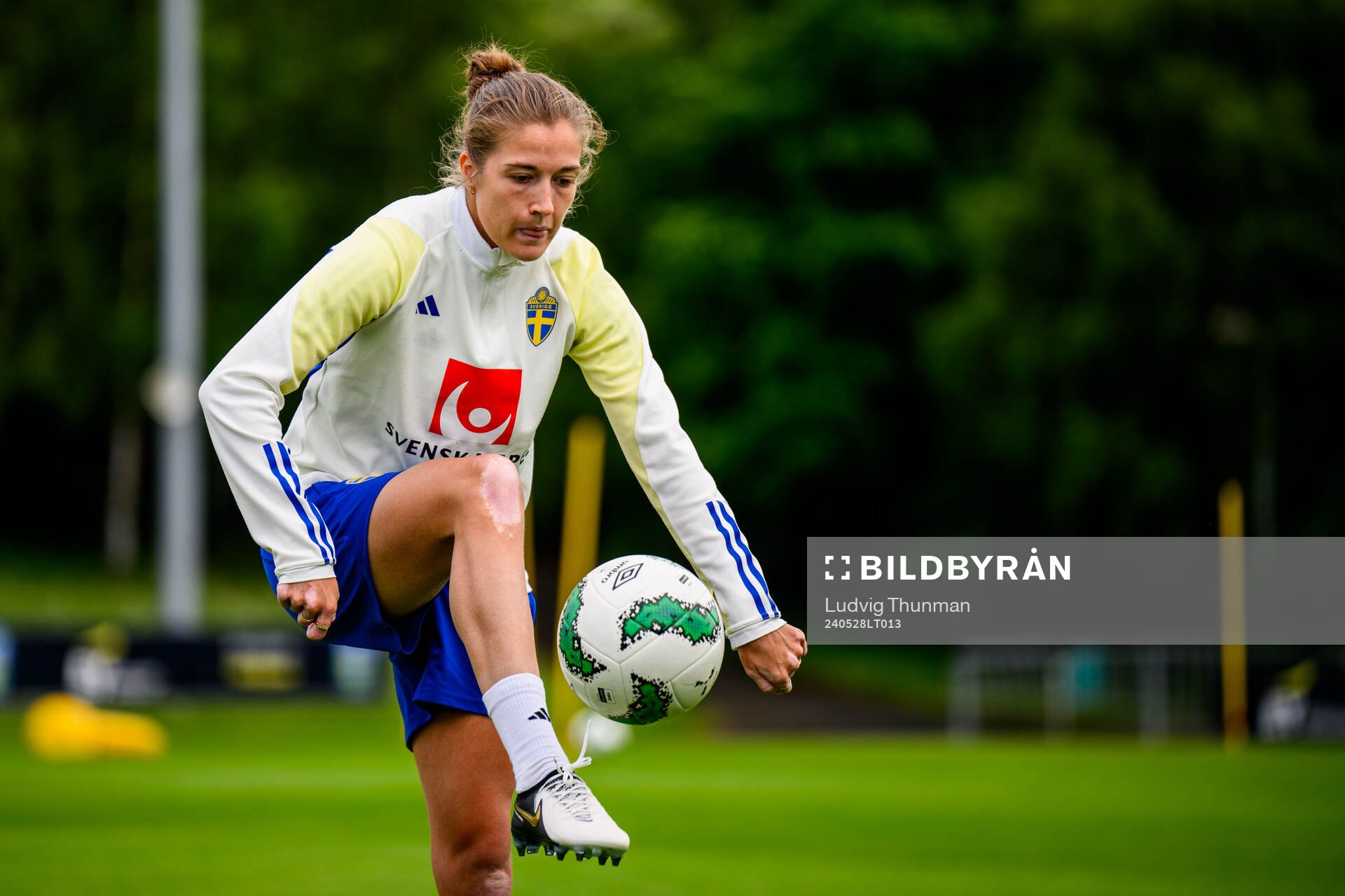 Filippa Angeldahl of Sweden at a training session