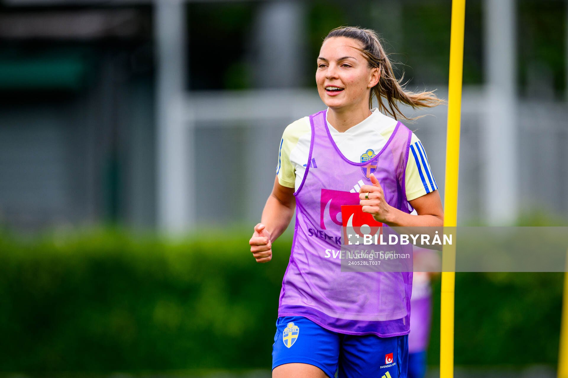 Johanna Rytting Kaneryd of Sweden at a training session