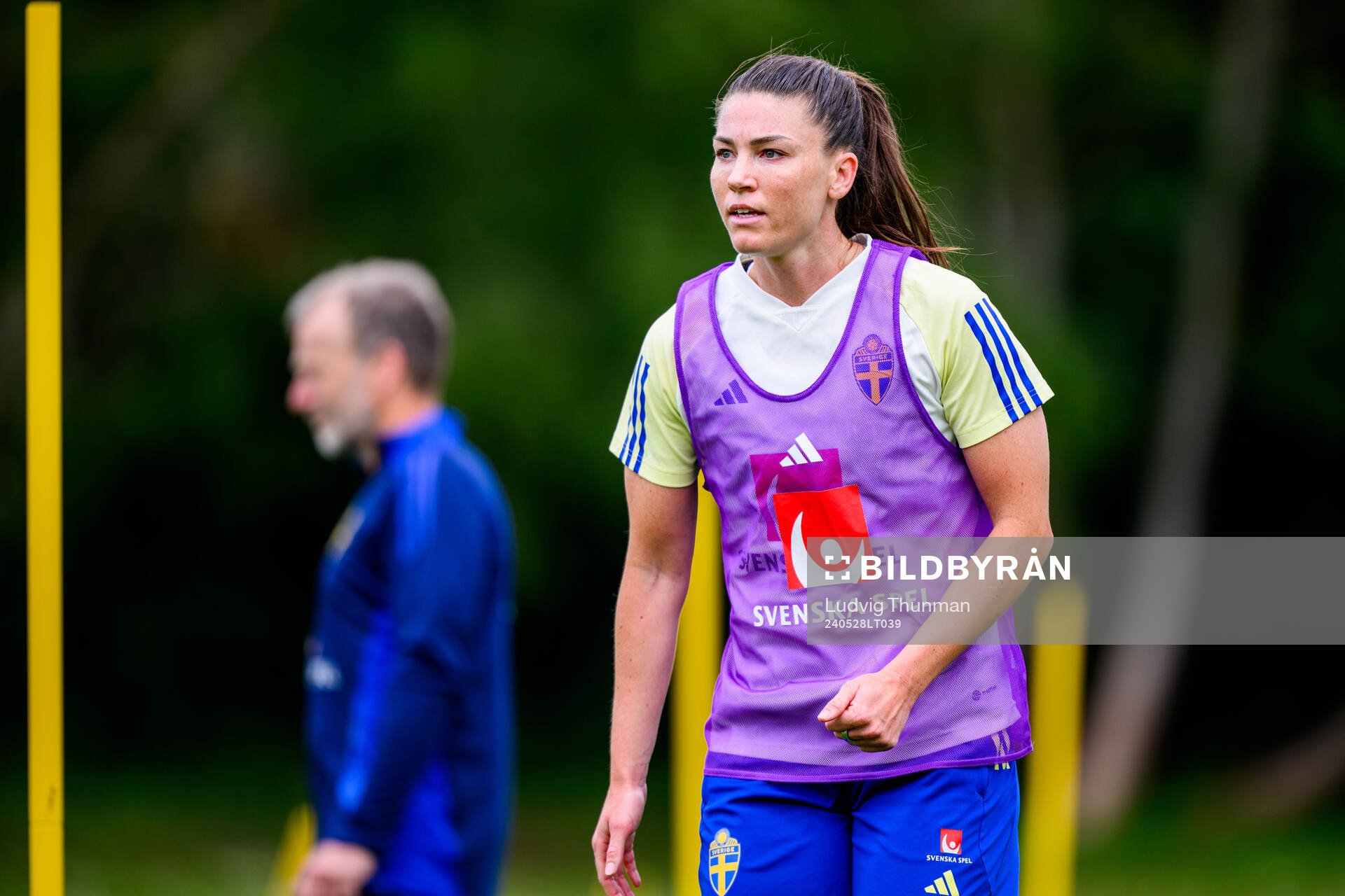 Pauline Hammarlund of Sweden at a training session