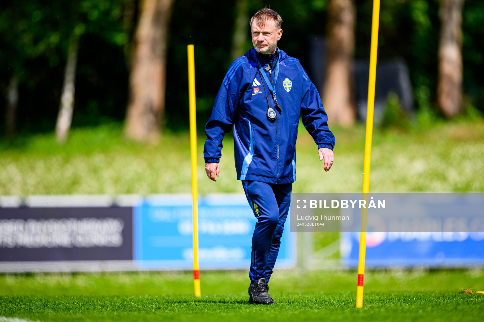 At a training session