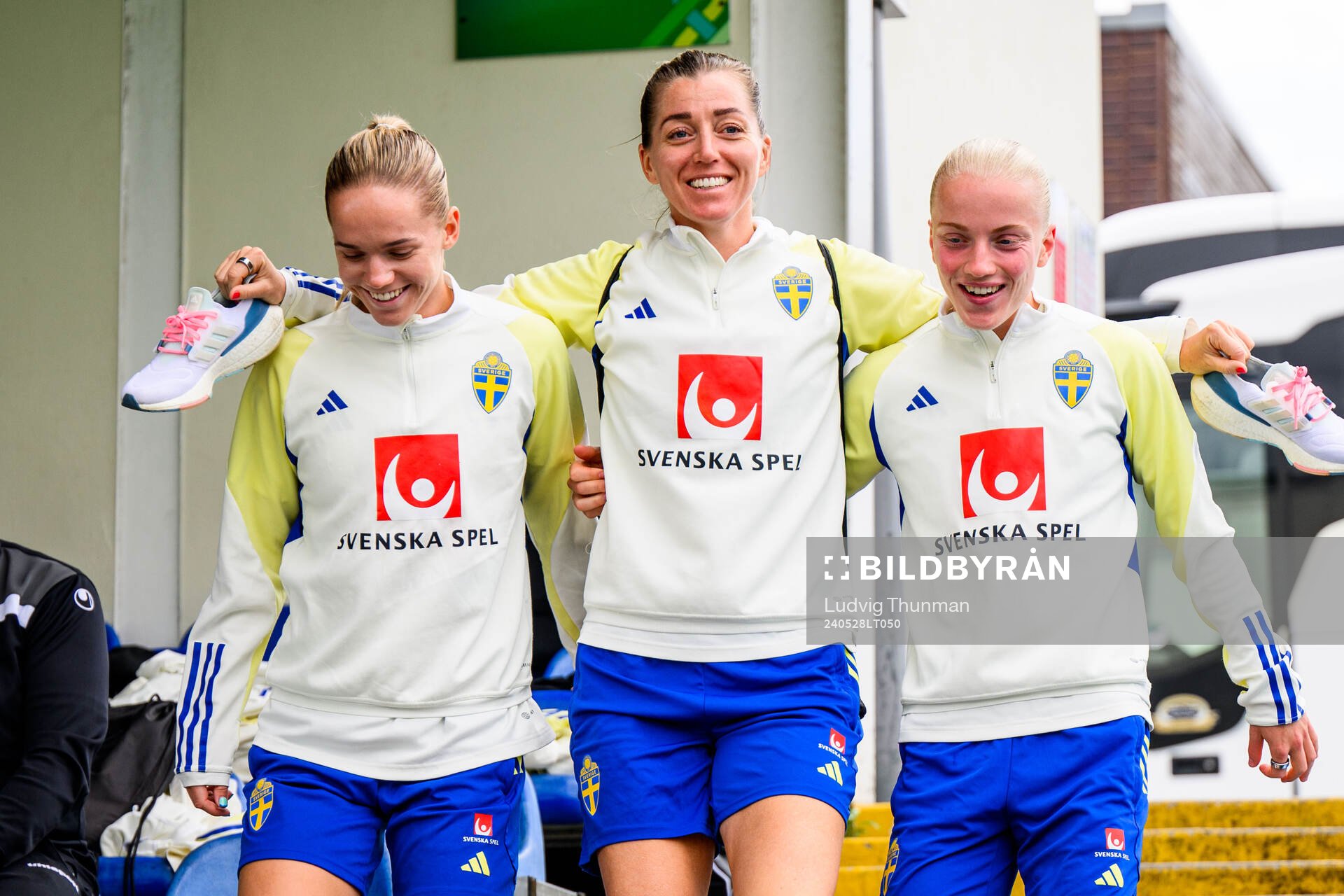 Hanna Lundkvist, Linda Sembrant and Anna Sandberg of Sweden