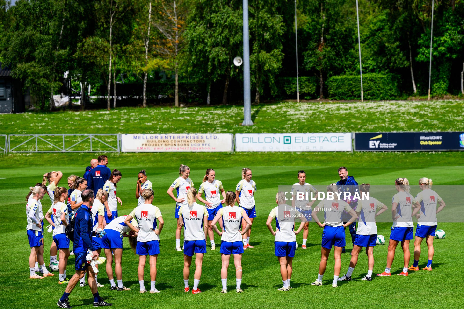 At a training session