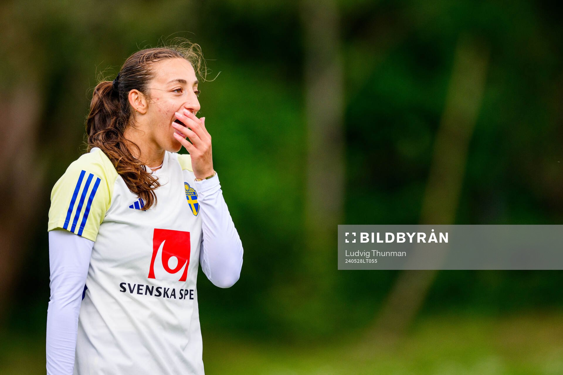 Rusul Rosa Kafaji of Sweden at a training session