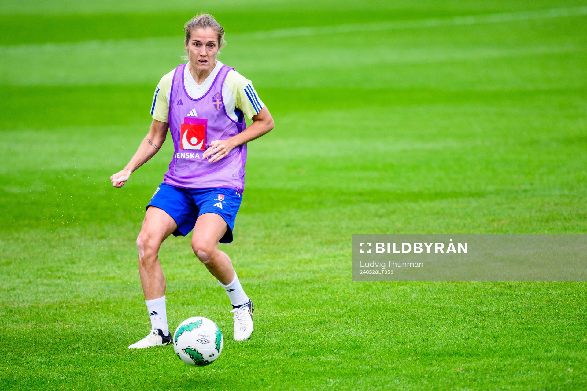 Filippa Angeldahl of Sweden at a training session