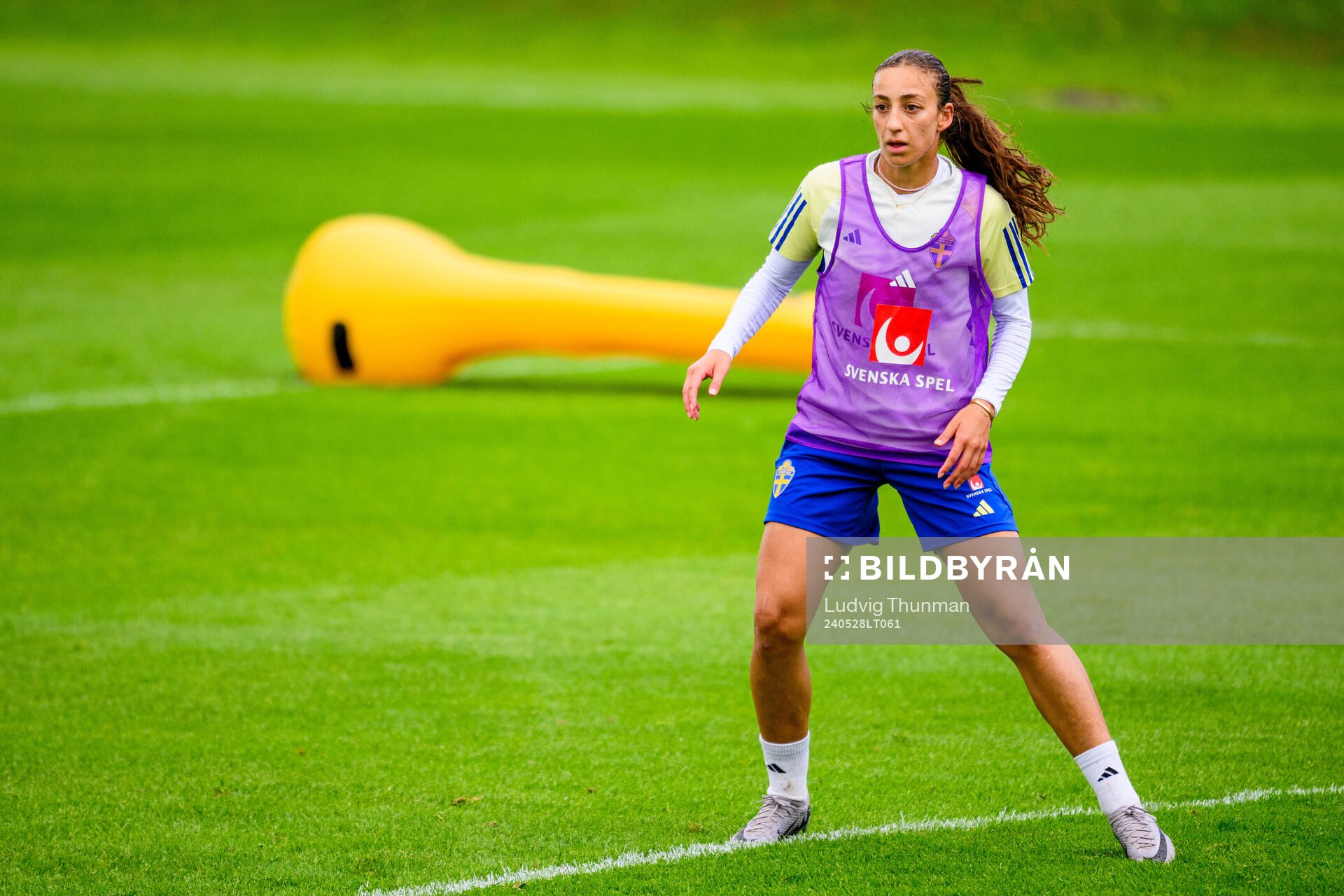 Rusul Rosa Kafaji of Sweden at a training session