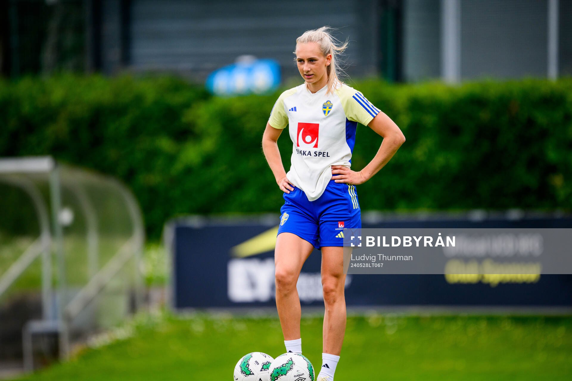 Ellen Wangerheim of Sweden at a training session