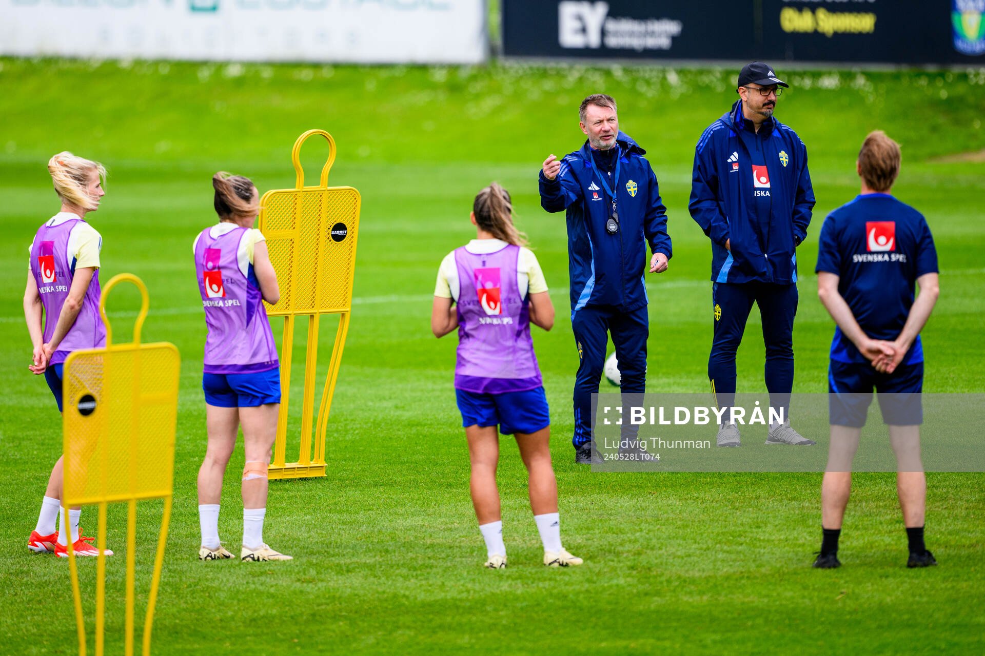 At a training session