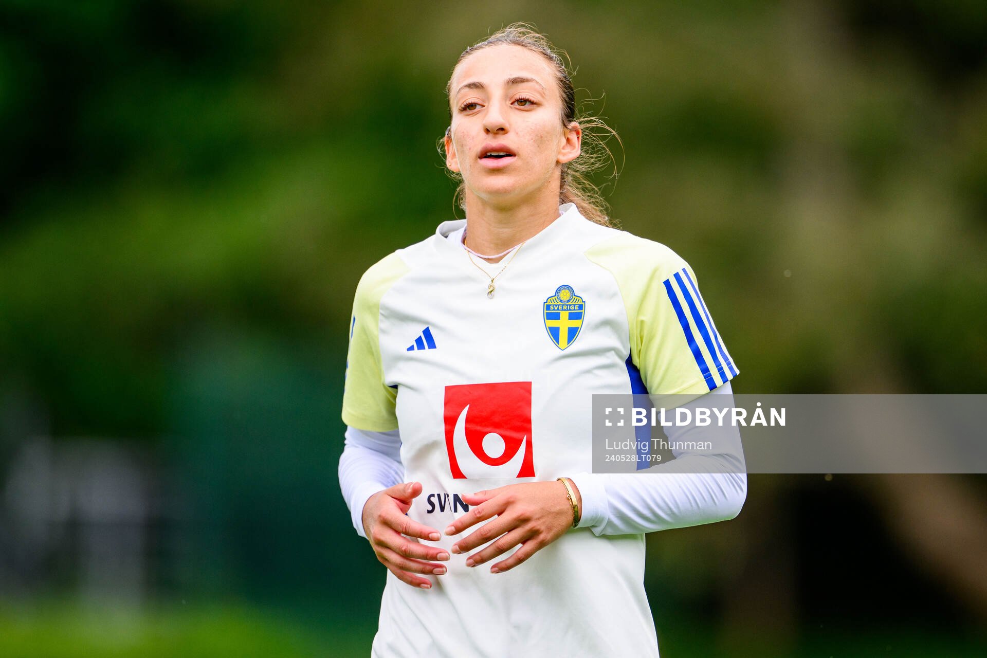 Rusul Rosa Kafaji of Sweden at a training session