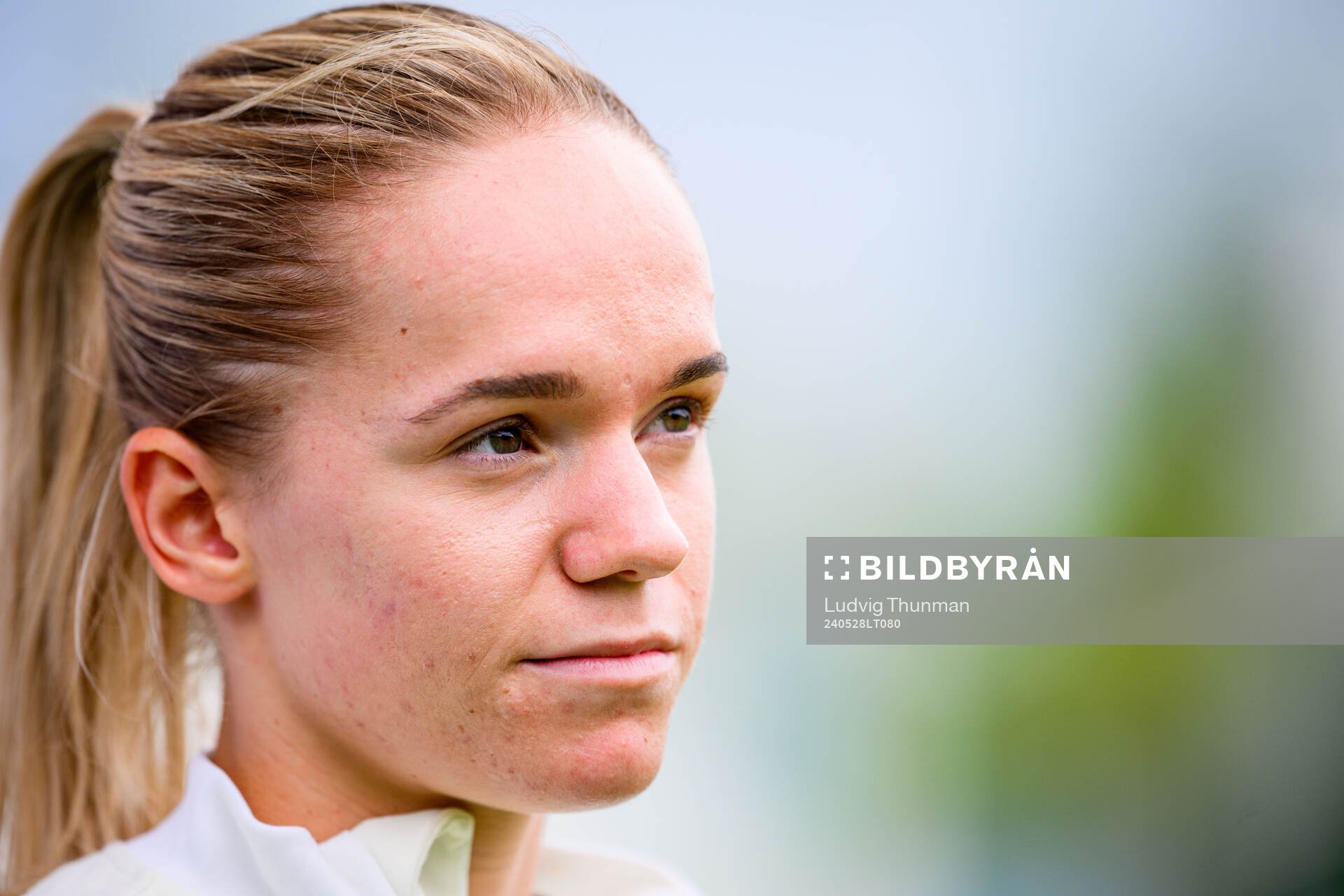 Hanna Lundkvist of Sweden at a training session