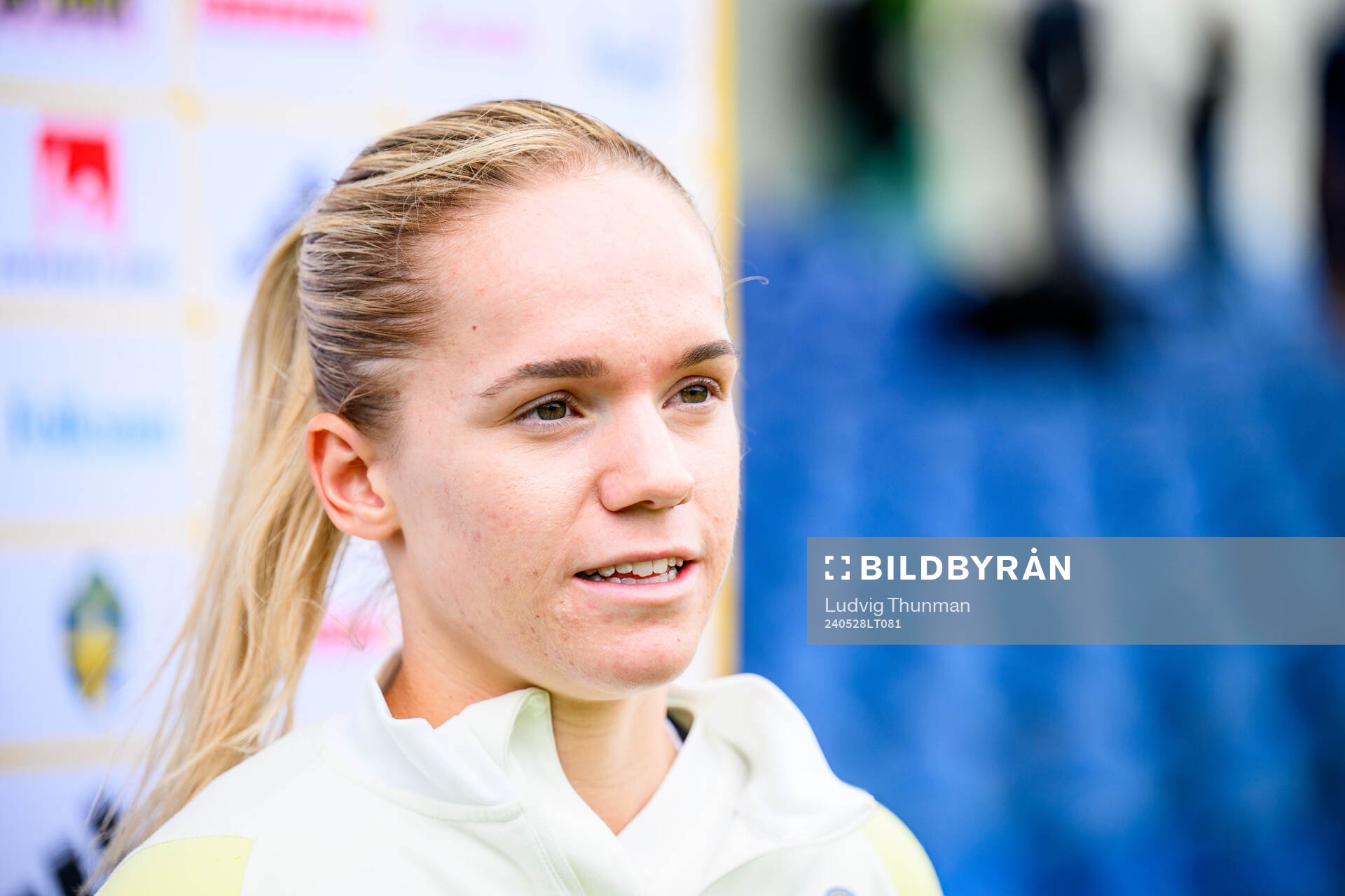 Hanna Lundkvist of Sweden at a training session