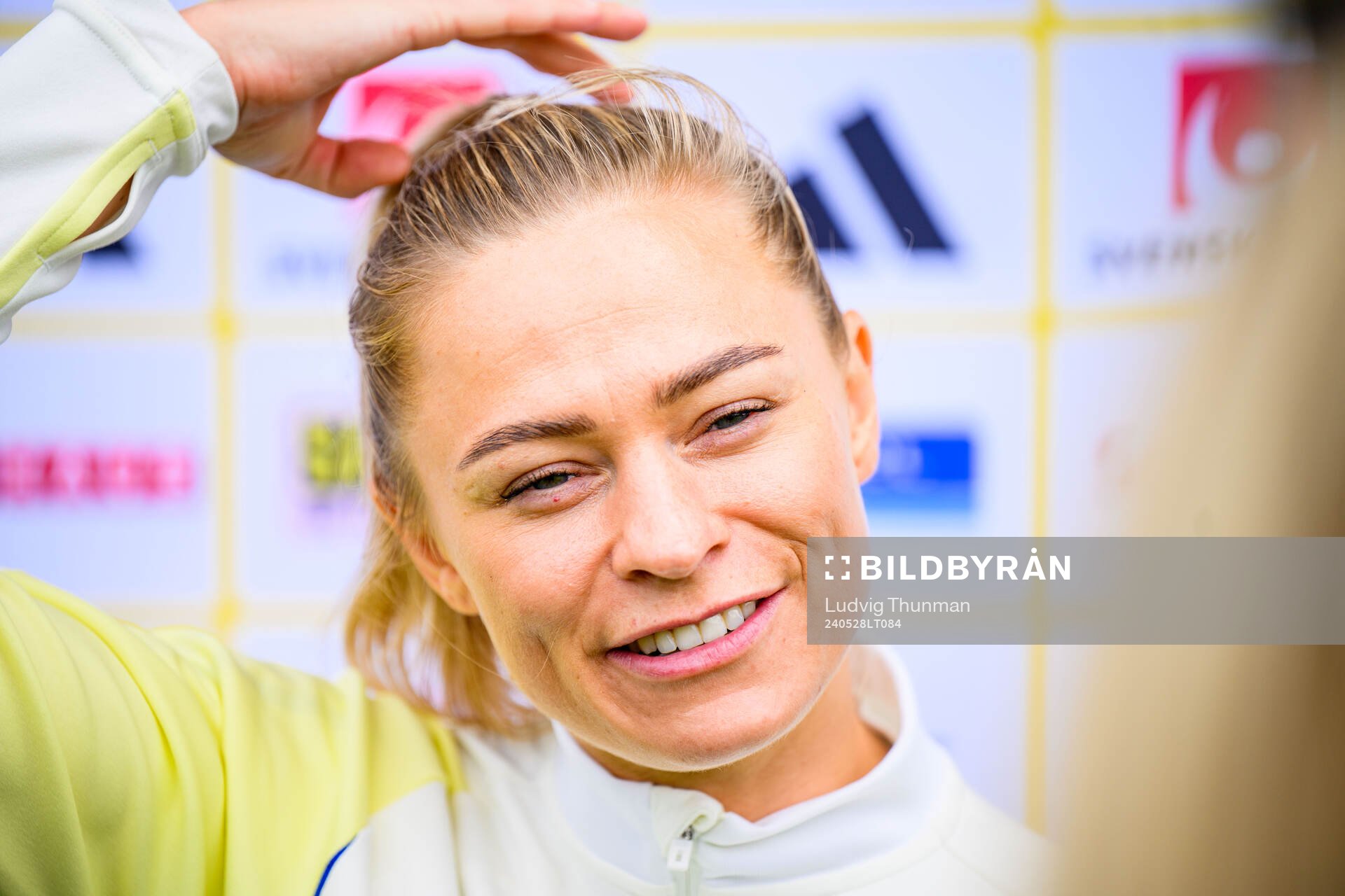 Fridolina Rolfö of Sweden at a training session