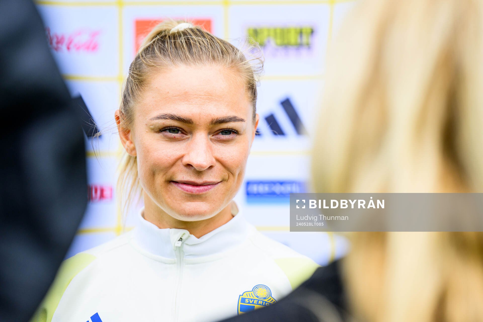 Fridolina Rolfö of Sweden at a training session