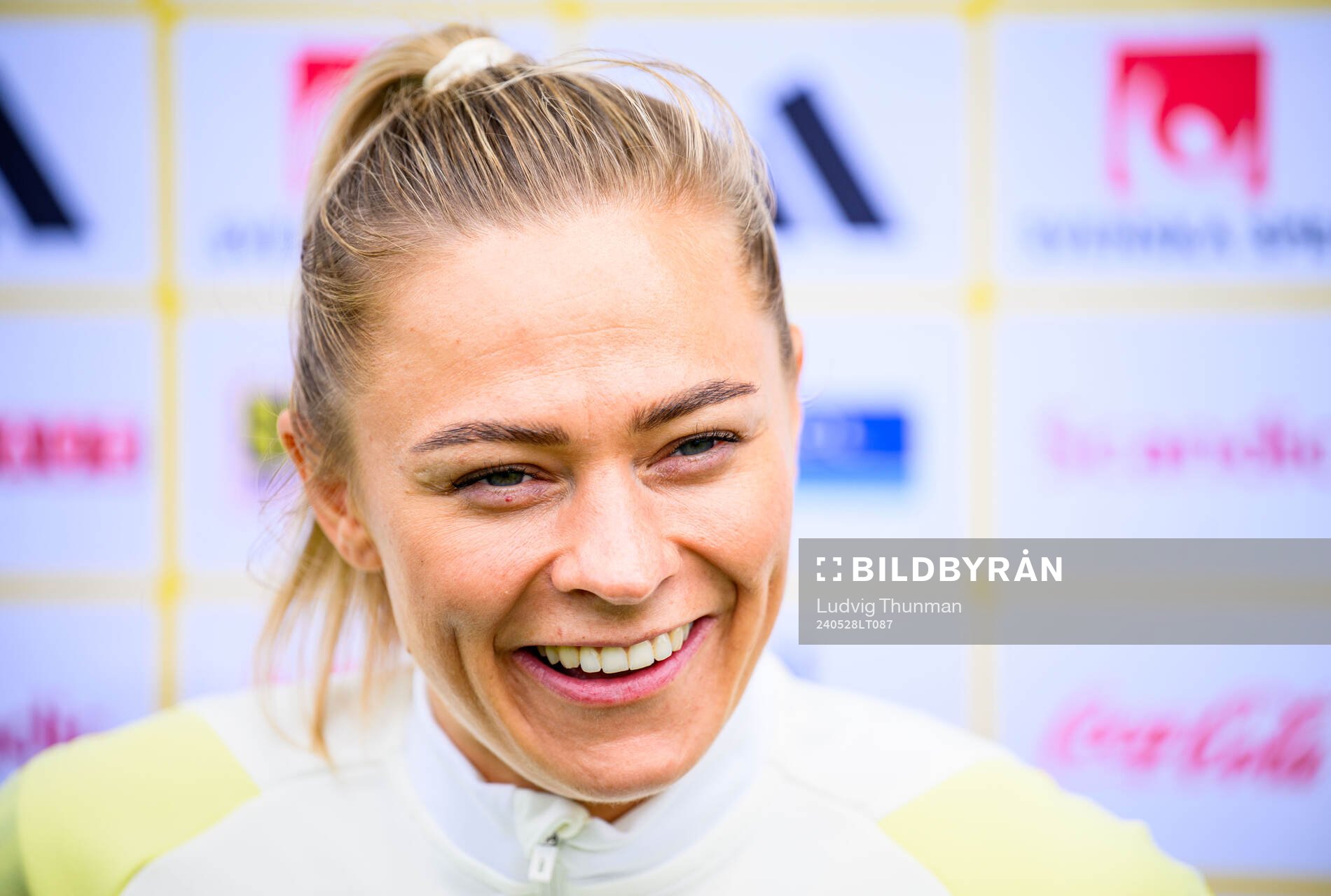 Fridolina Rolfö of Sweden at a training session