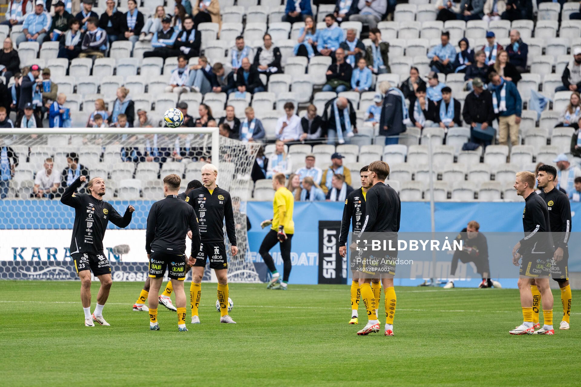 Elfsborgs spelare värmer upp