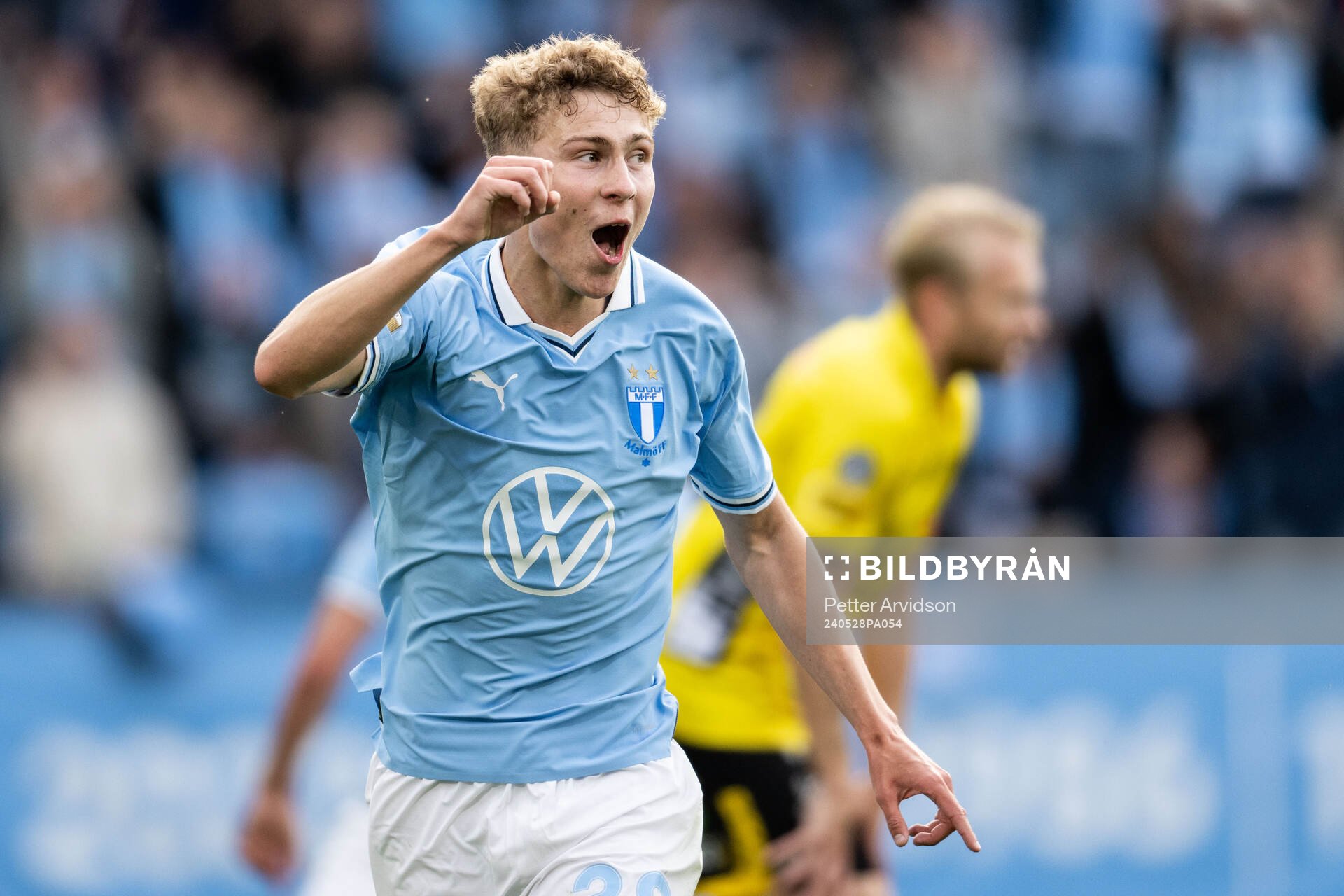 Malmö FFs Hugo Bolin jublar