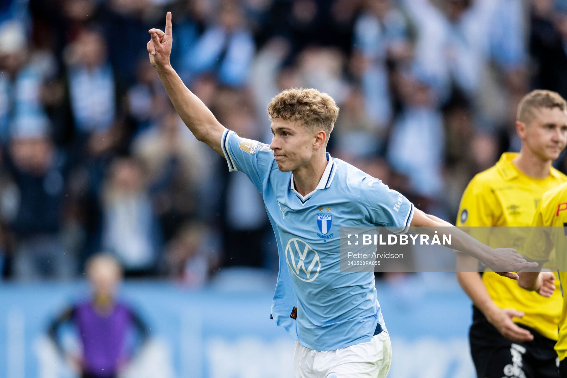 Malmö FFs Hugo Bolin jublar