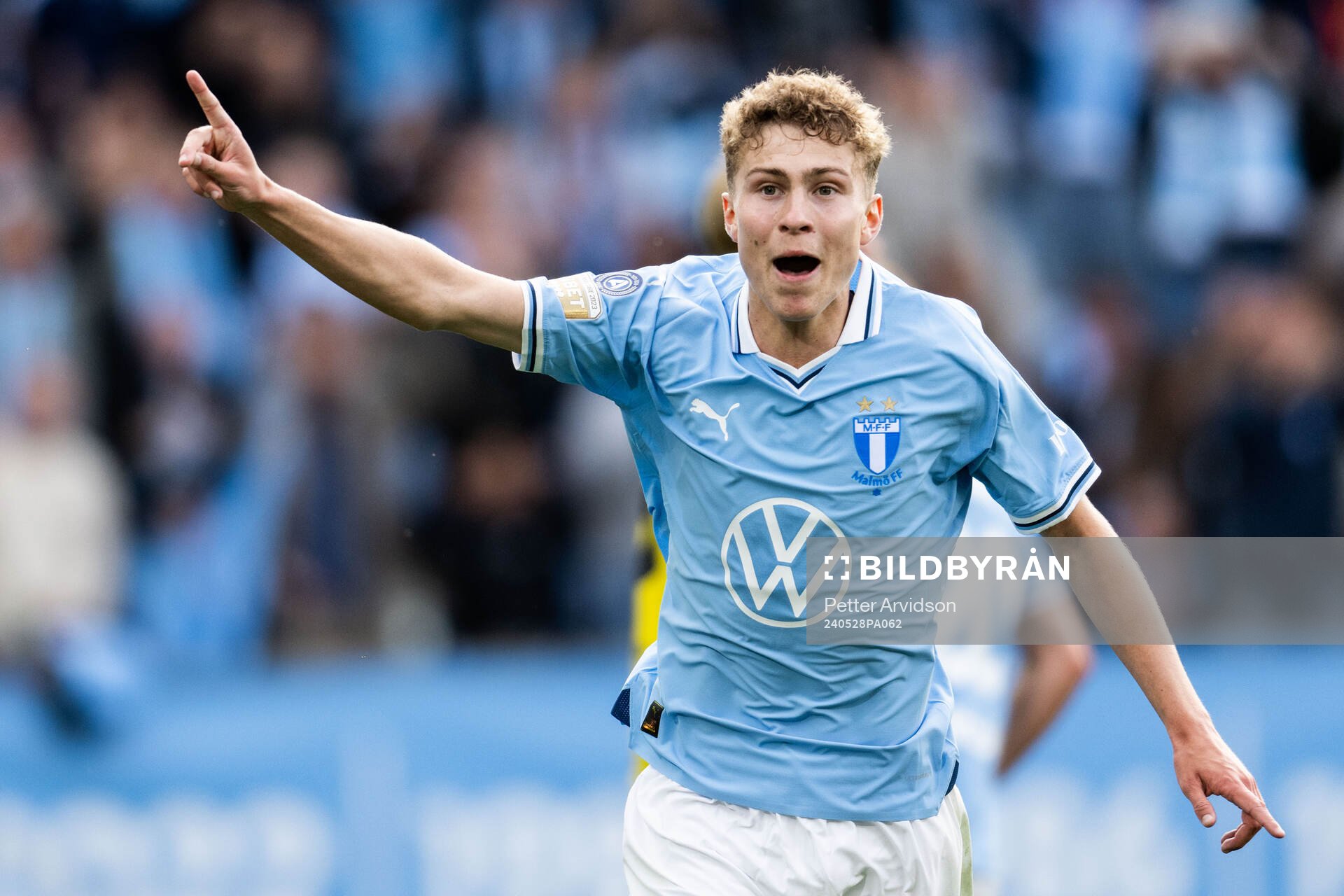 Malmö FFs Hugo Bolin jublar