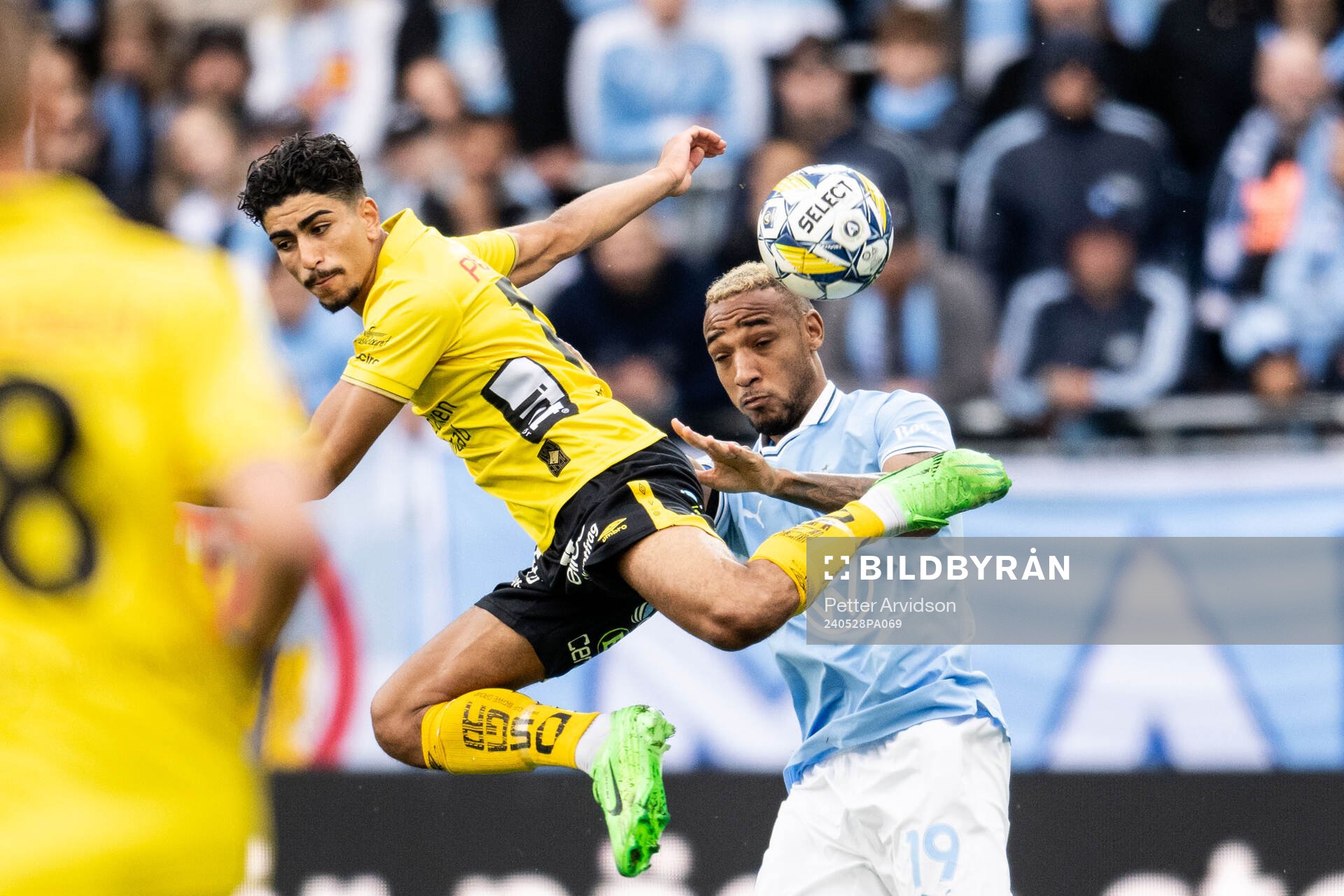 Elfsborgs Ahmed Qasem och Malmö FFs Derek Cornelius