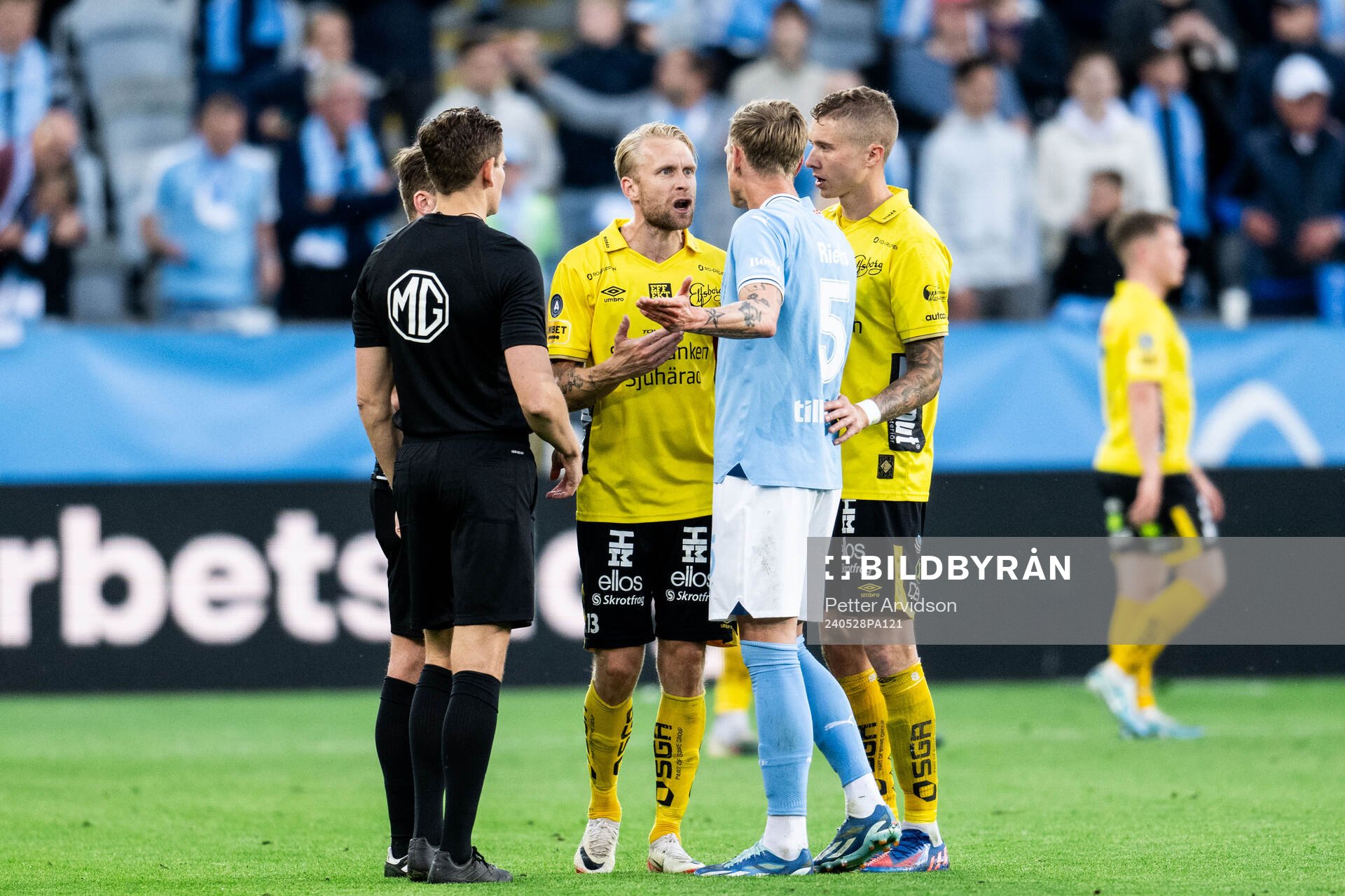 Elfsborgs Johan Larsson och Malmö FFs Søren Rieks