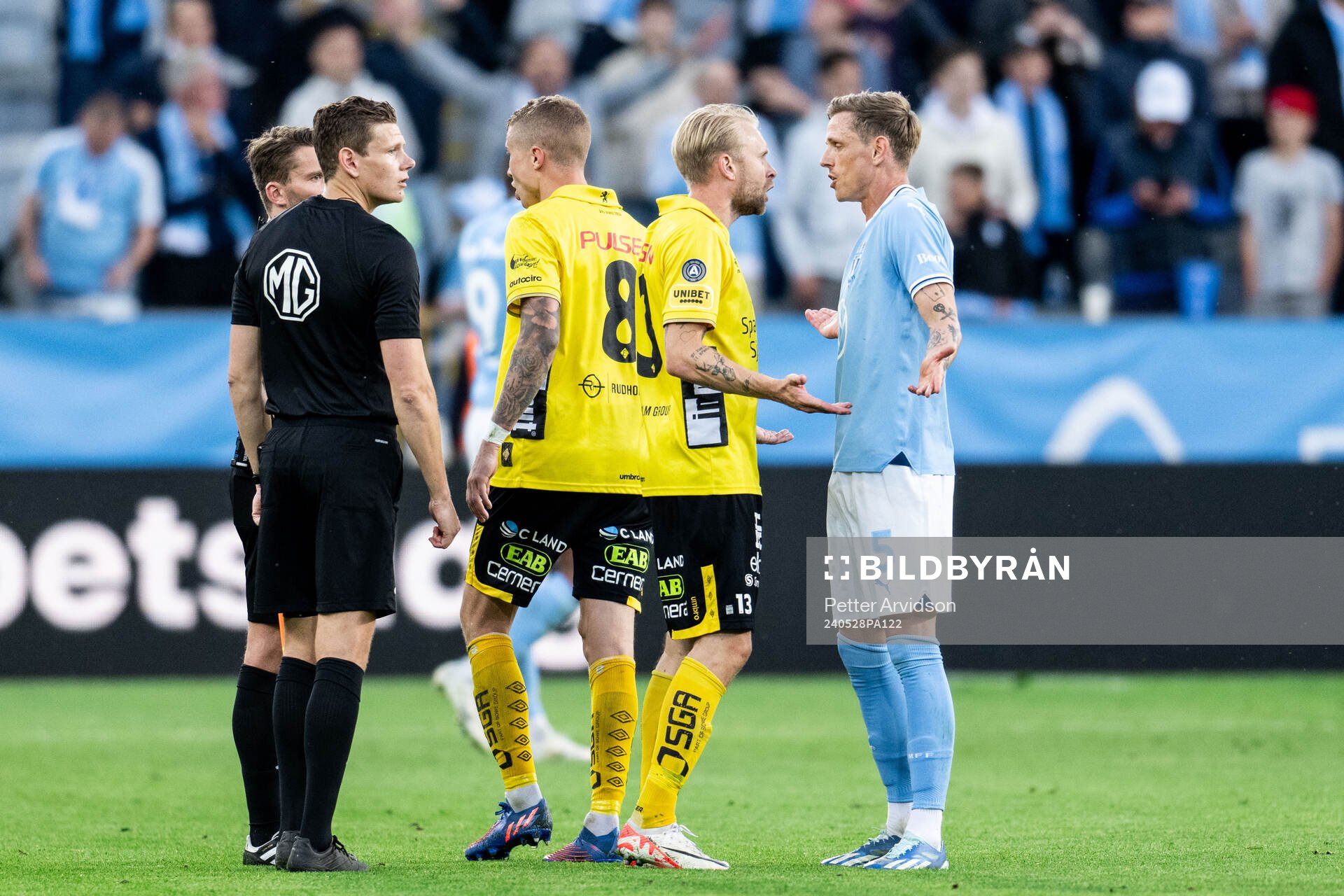 Elfsborgs Johan Larsson och Malmö FFs Søren Rieks