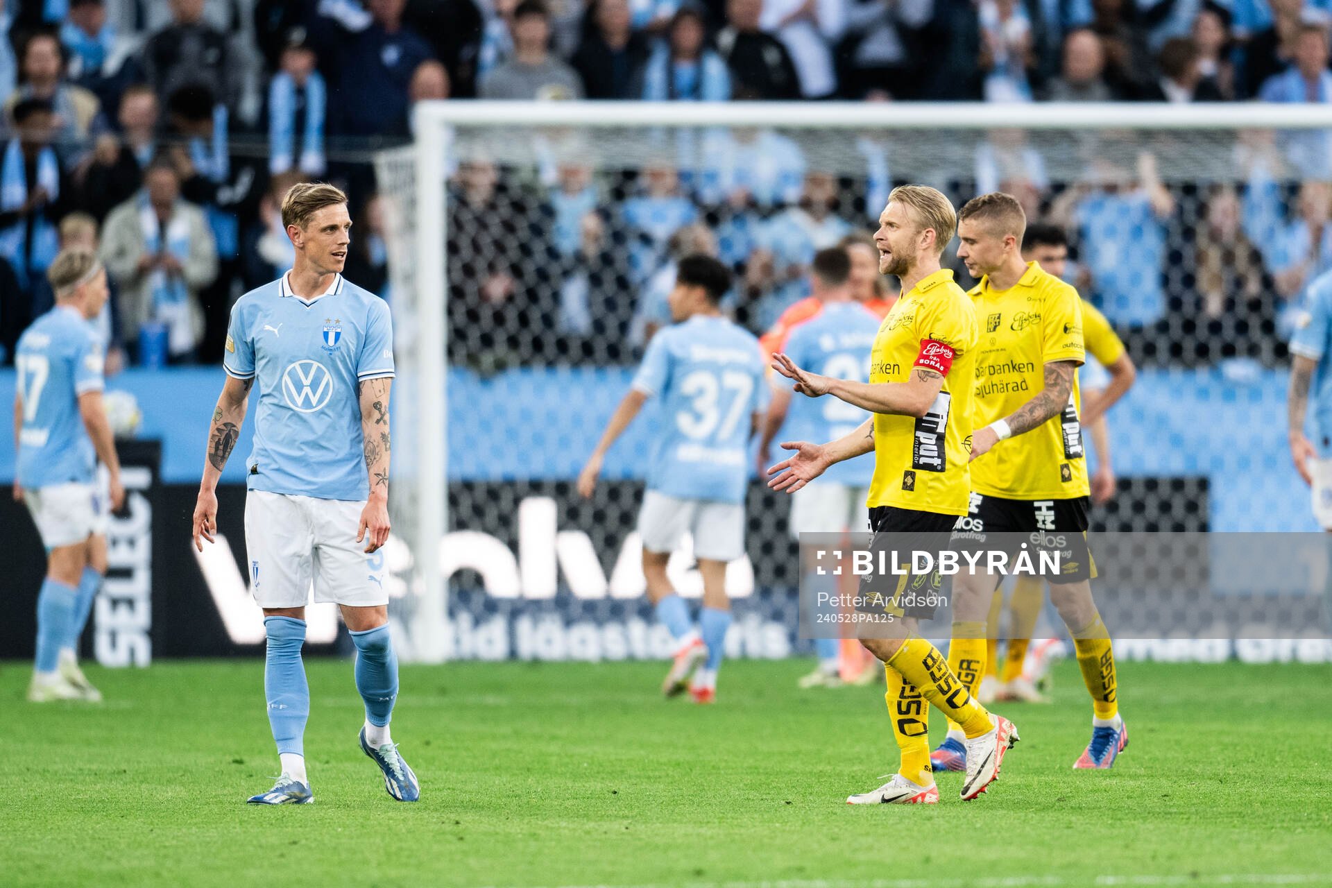 Malmö FFs Søren Rieks och Elfsborgs Johan Larsson