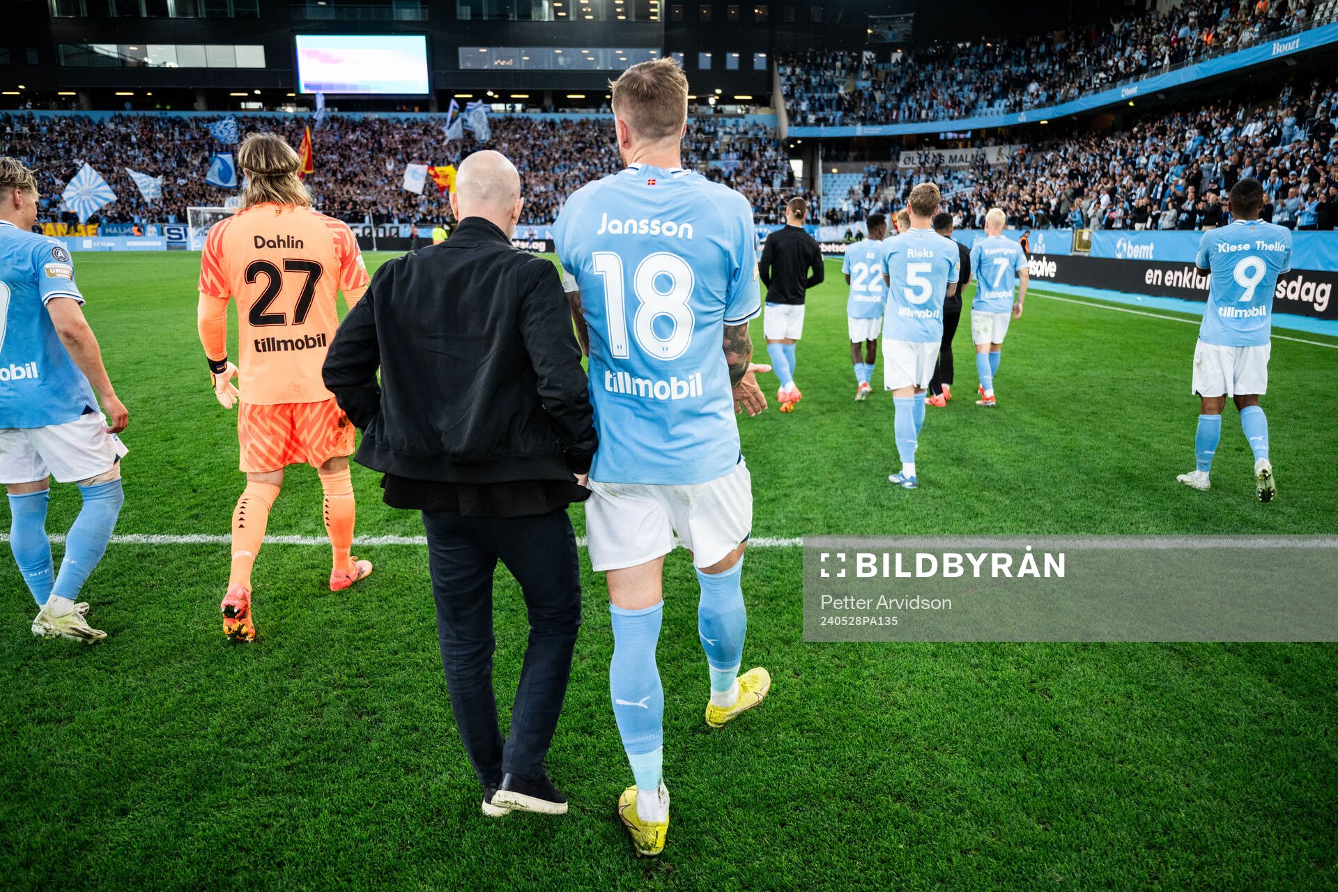 Malmö FFs tränare Henrik Rydström och Pontus Jansson