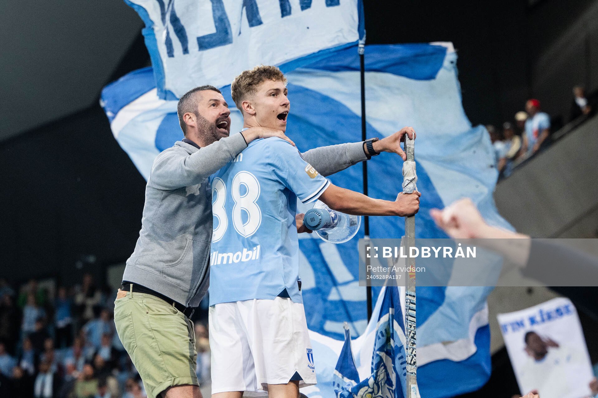 Malmö FFs Hugo Bolin jublar