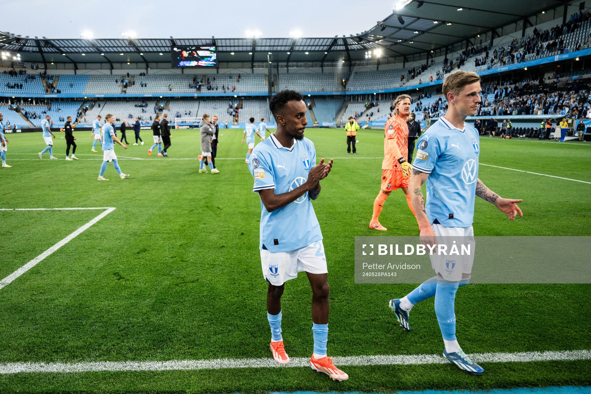 Malmö FFs Taha Ali och Søren Rieks jublar