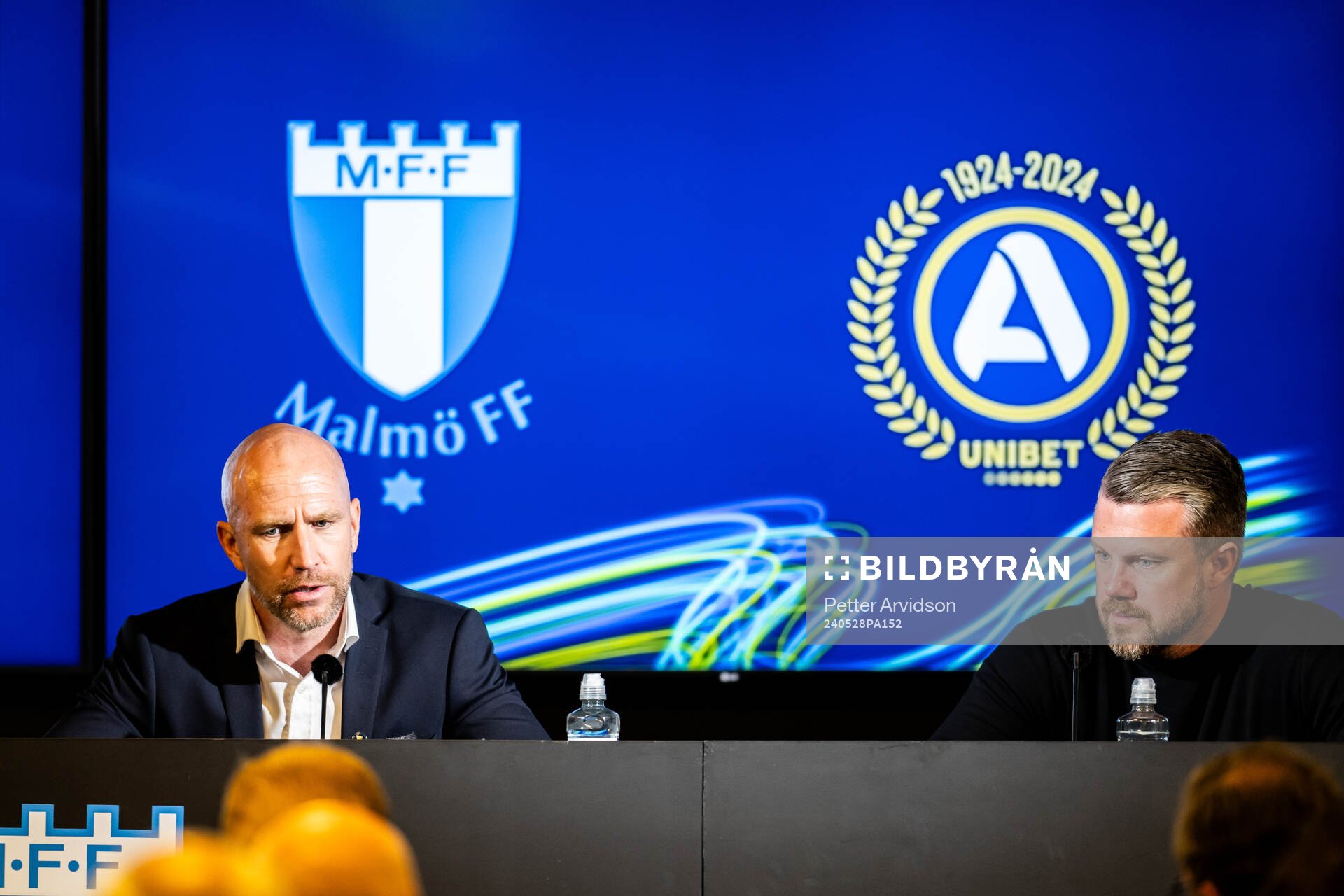 Malmö FFs tränare Henrik Rydström och Elfsborgs tränare