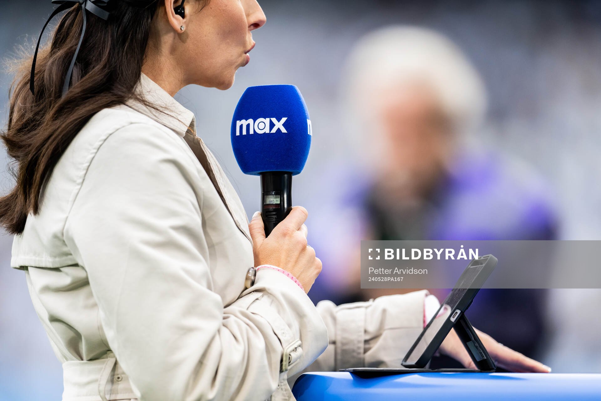 En intervjumikrofon från Max
