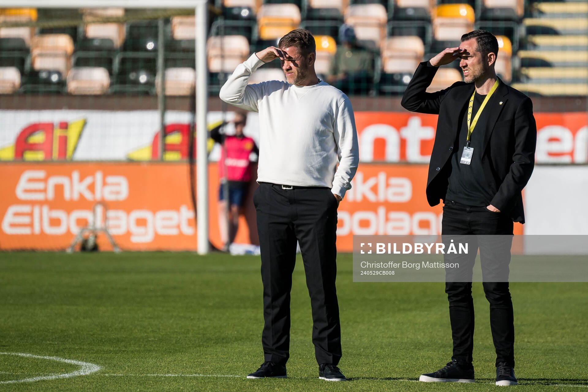 Häckens tränare Pål Arne Johansen och sportchef Martin
