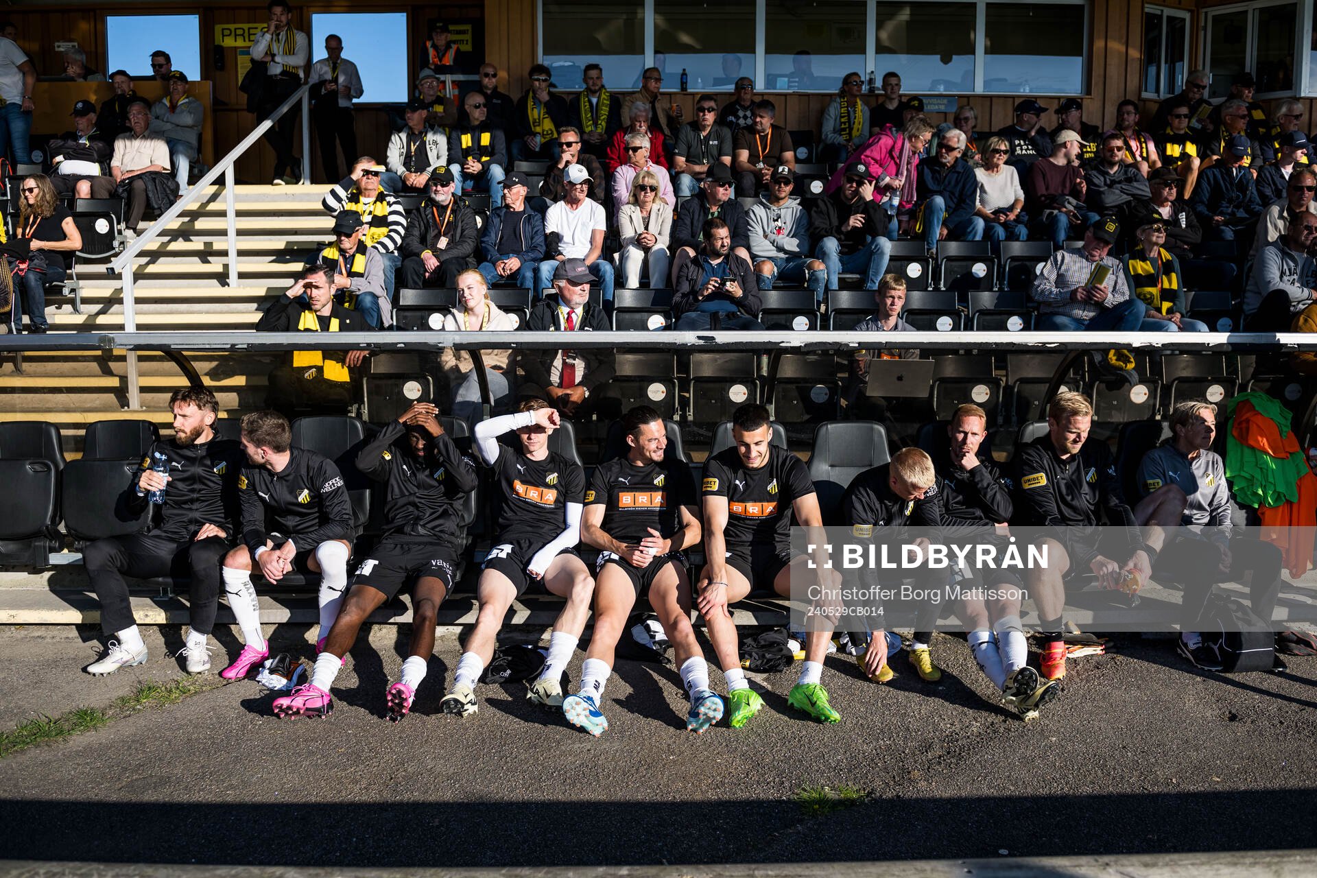 Häckens spelare på bänken