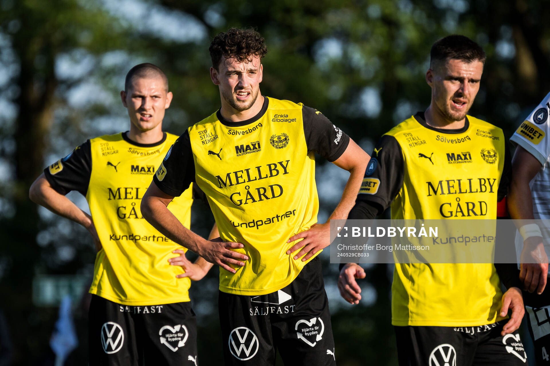 Mjällbys Rasmus Wikström, Colin Rösler och Jesper