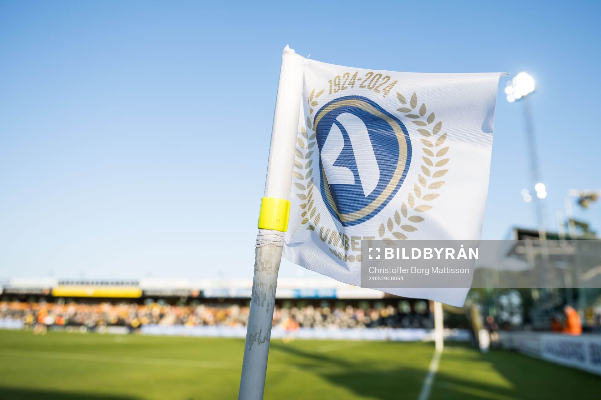 Hörnflagga med Allsvenskan logotyp