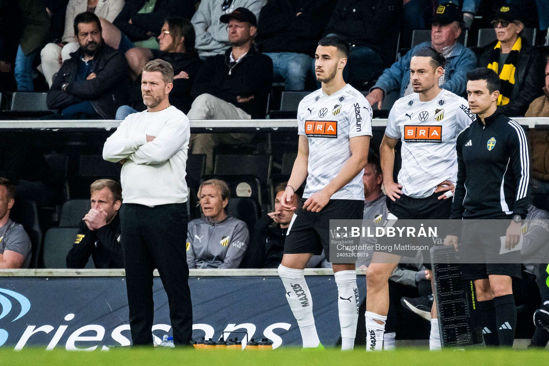 Häckens tränare Pål Arne Johansen, Srdjan Hrstic och