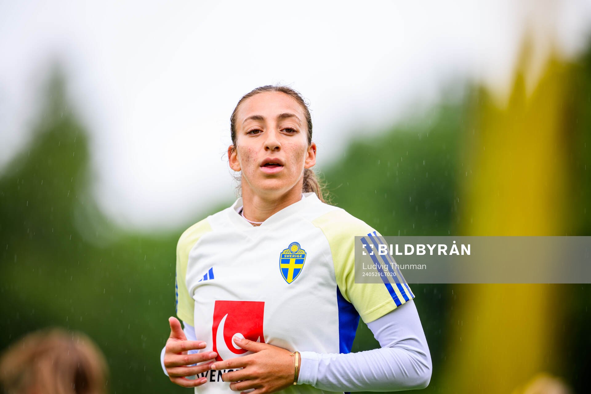 Rusul Rosa Kafaji of Sweden at a training session