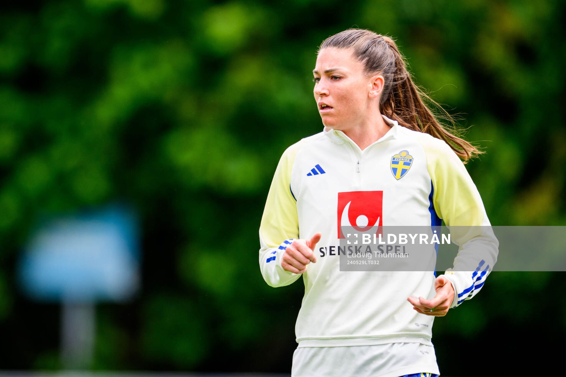 Pauline Hammarlund of Sweden at a training session