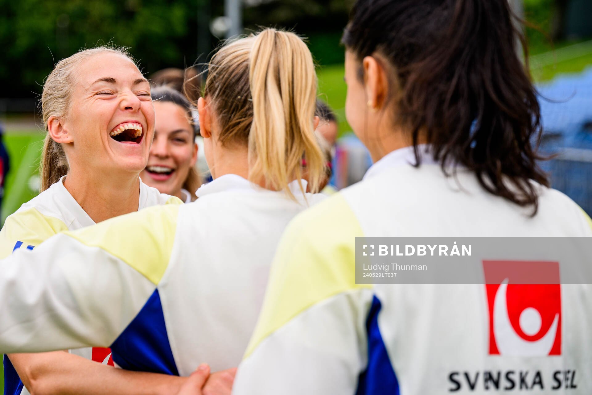Magdalena Eriksson of Sweden at a training session