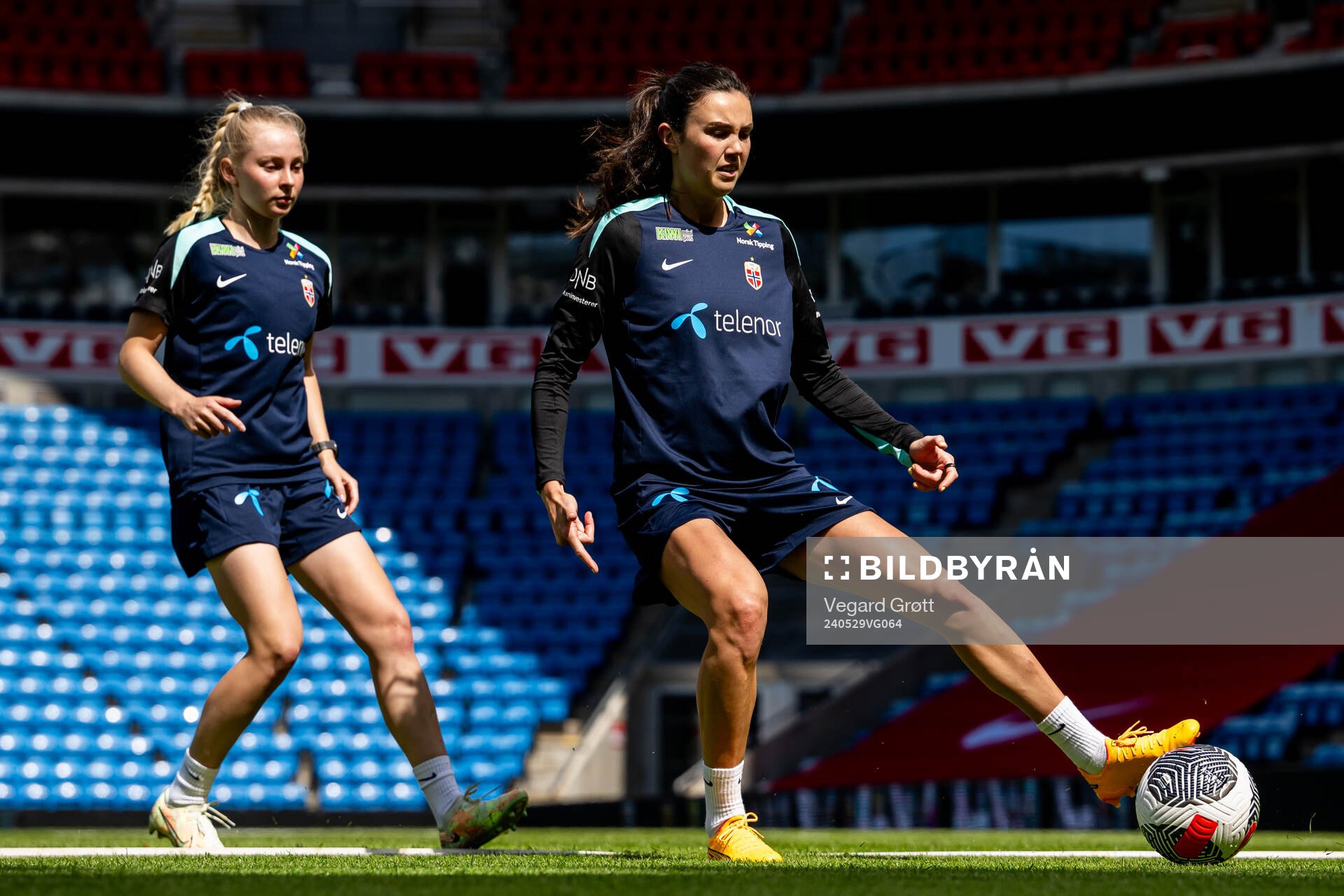 Emilie Marie Joramo and Ingrid Syrstad Engen of the
