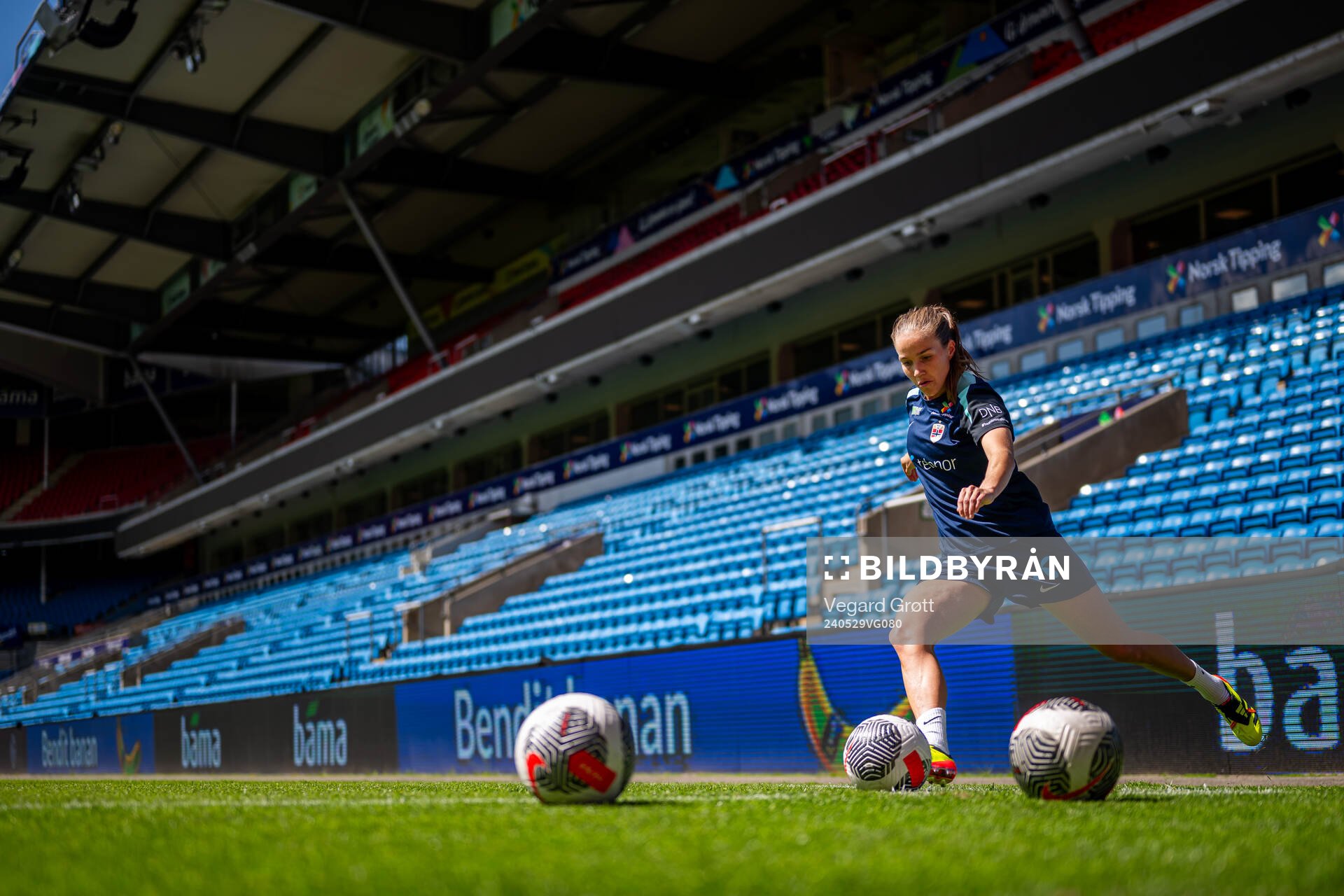 Guro Reiten of the Norwegian women's national football team