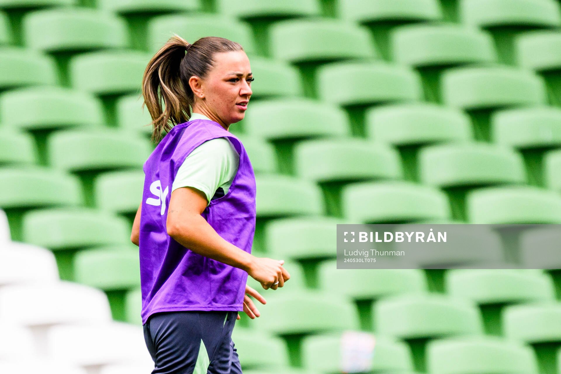 Katie McCabe of Ireland at a training session