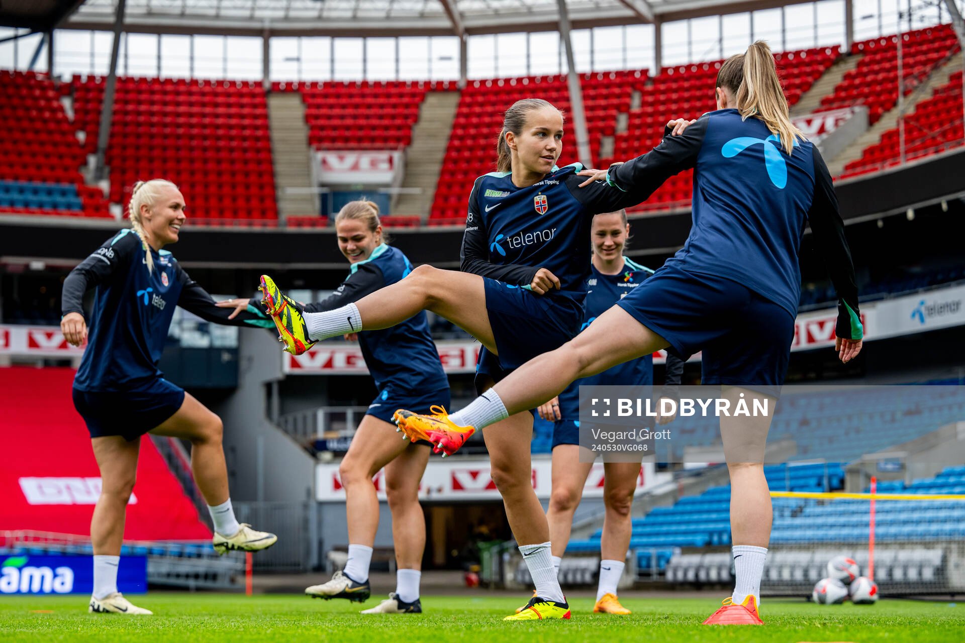 Guro Reiten of the Norwegian women's national football team