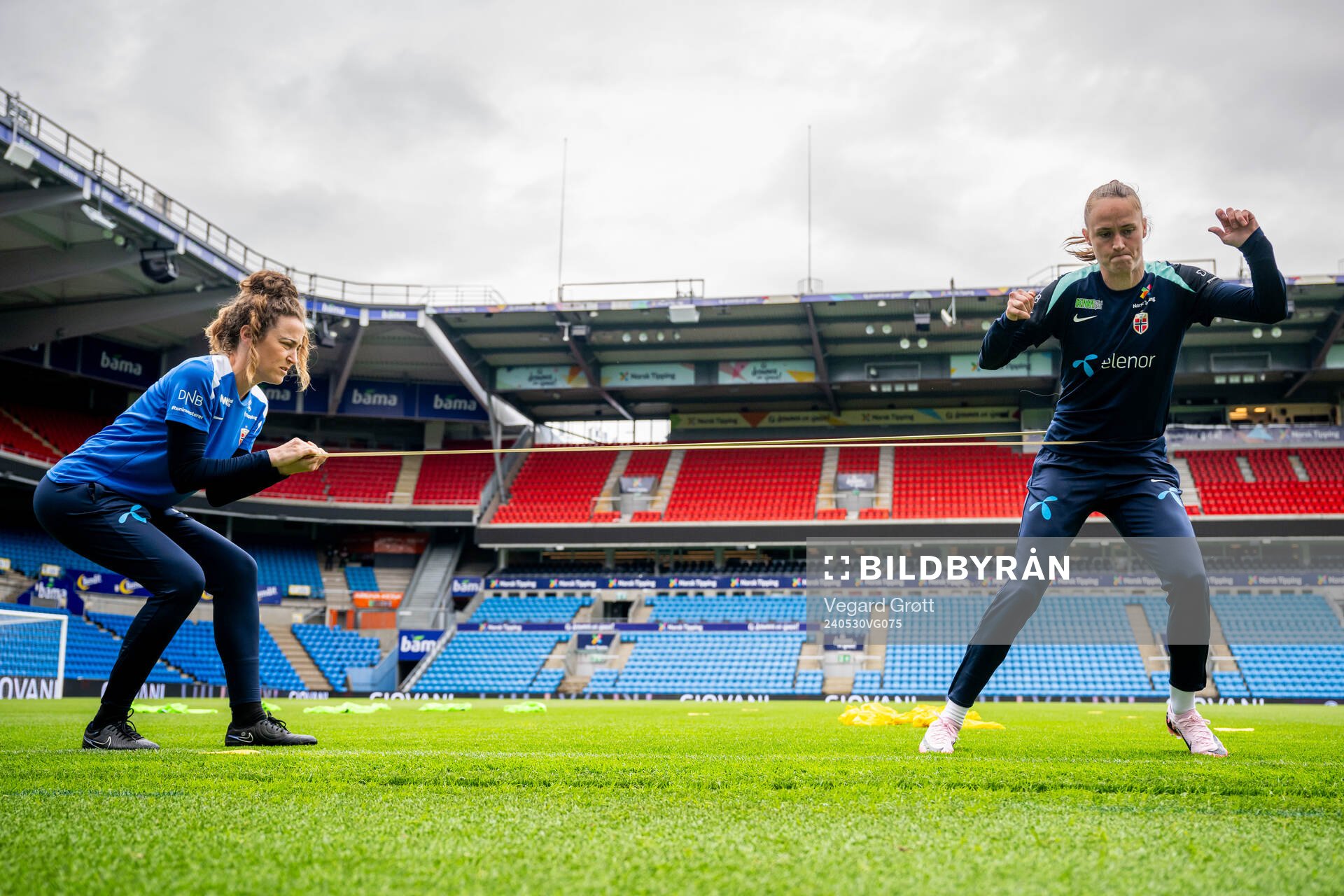 Frankie Hunter, fitness coach of the Norwegian women's