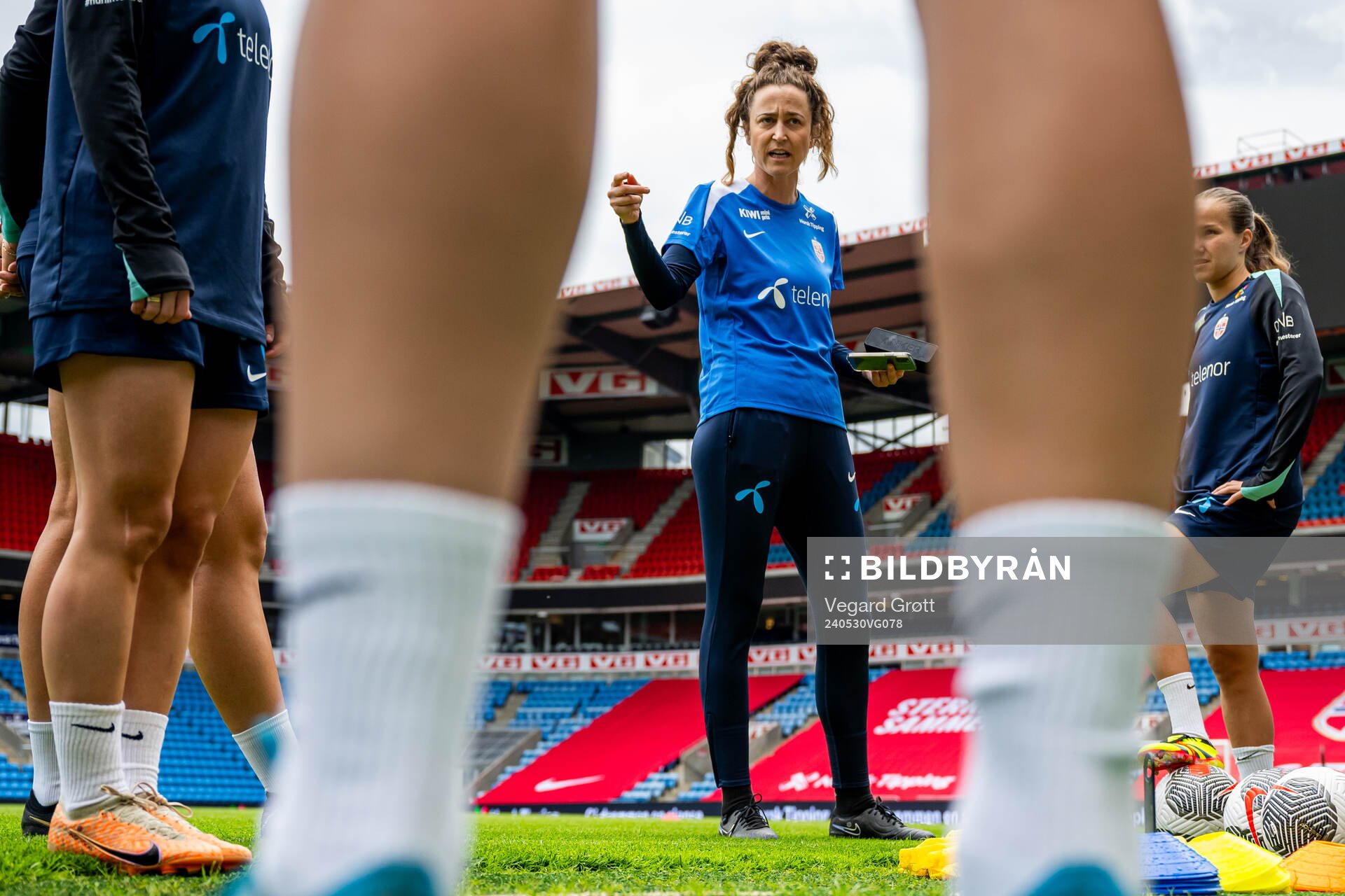 Frankie Hunter, fitness coach of the Norwegian women's
